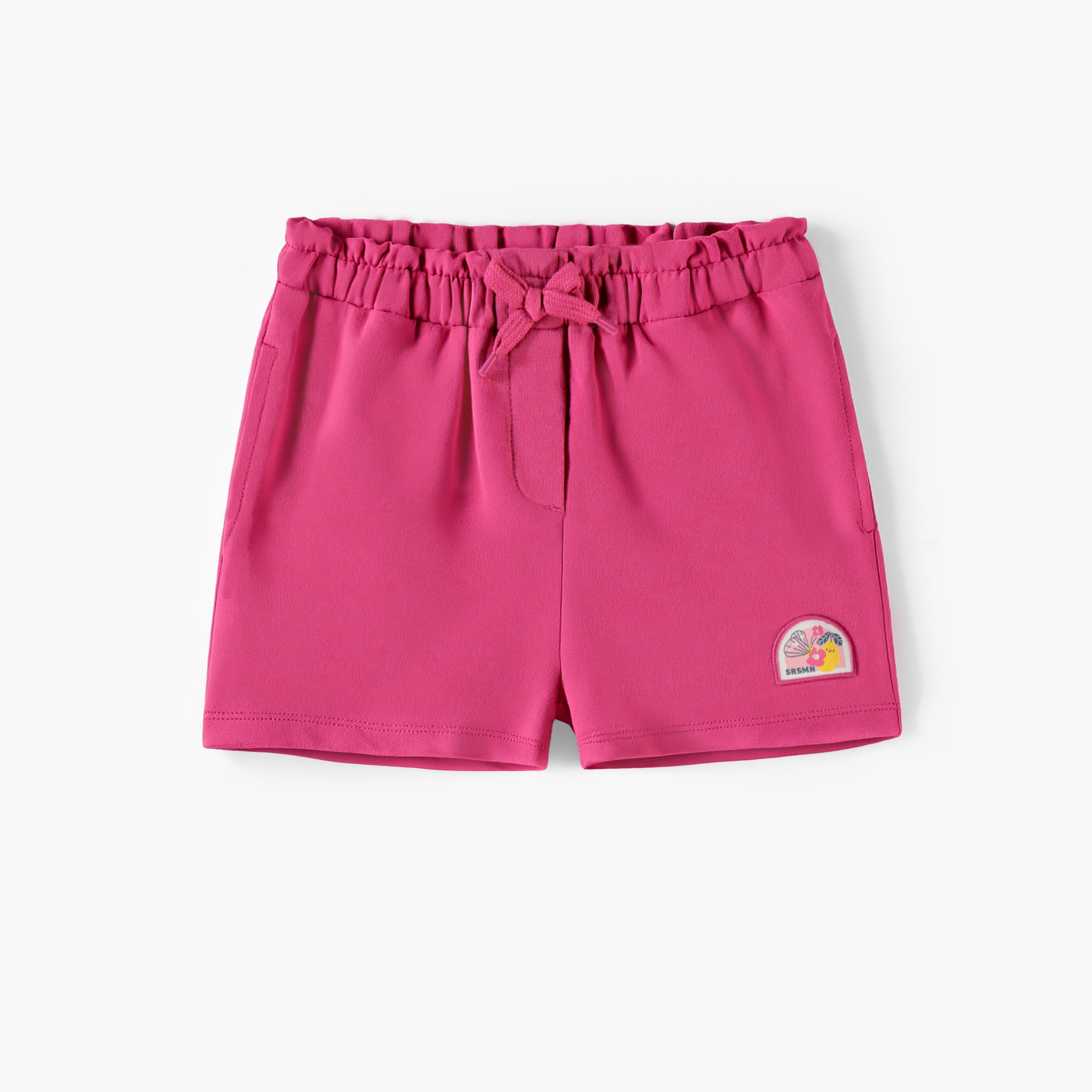 Short rose en tricot français, enfant - Souris Mini