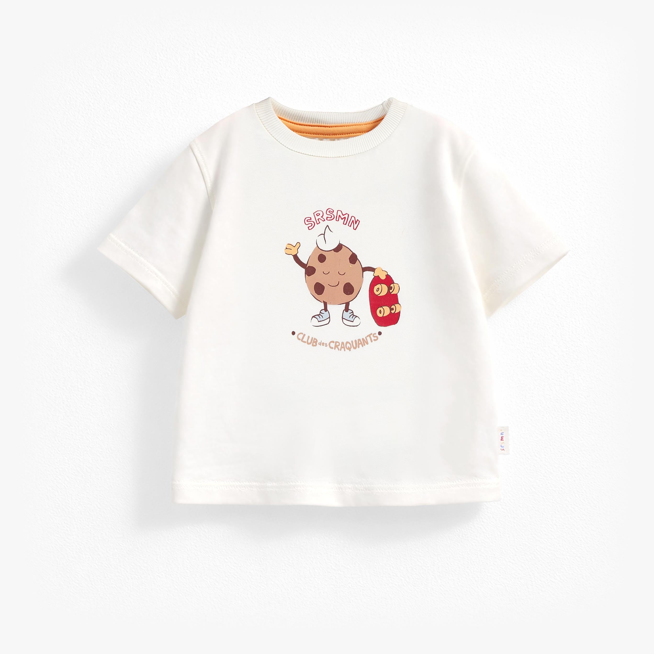 T-shirt blanc avec illustration, bébé - Souris Mini