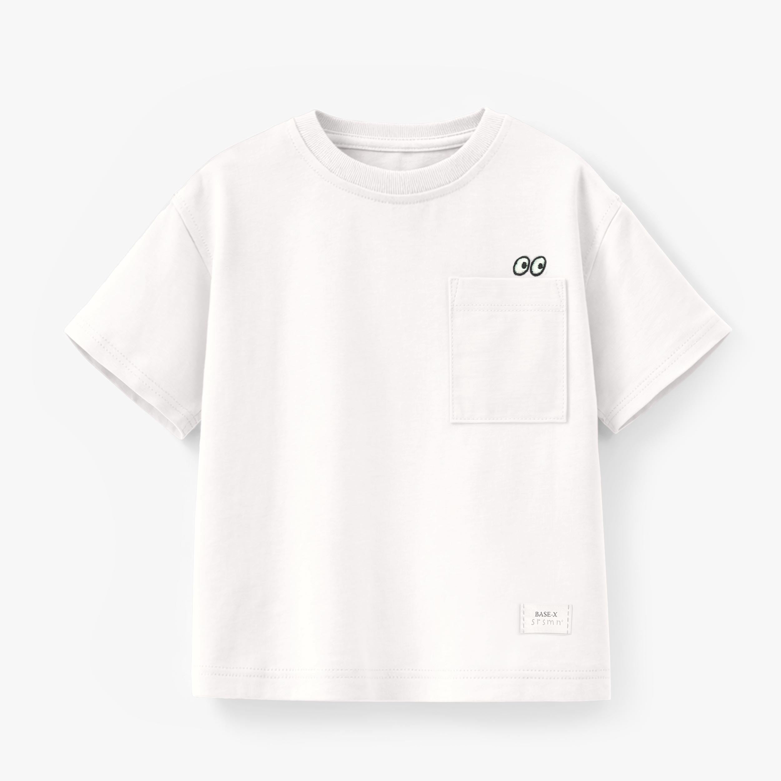 T-shirt blanc avec poche, enfant - Souris Mini