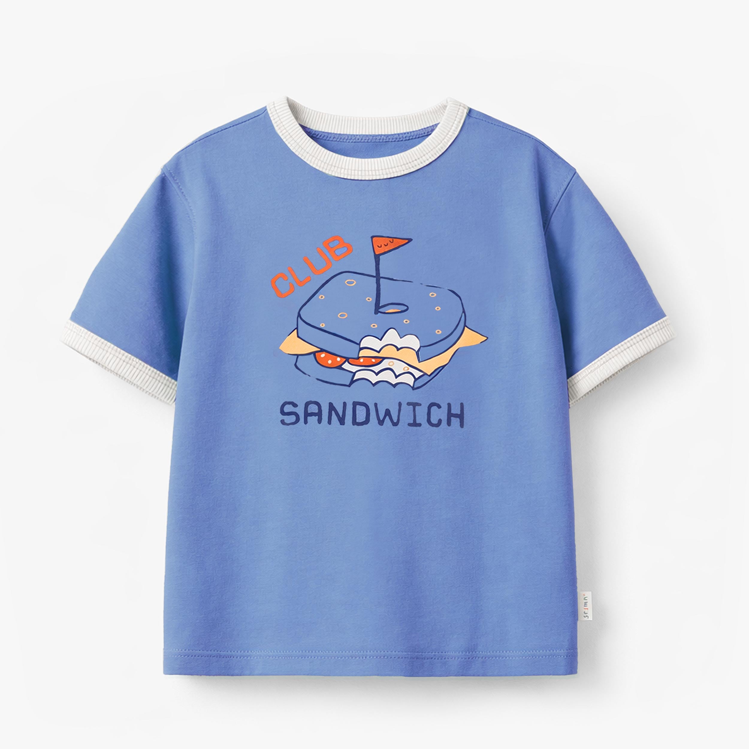 T-shirt bleu avec illustration, enfant - Souris Mini