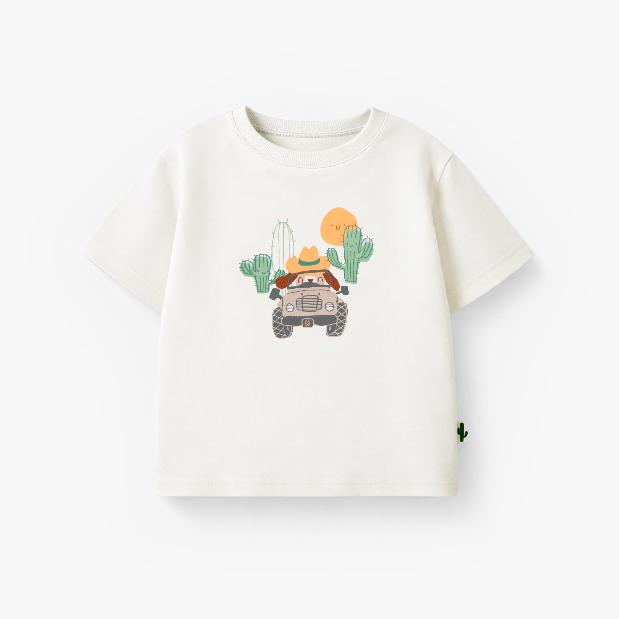 T-shirt crème avec illustration, bébé - Souris Mini