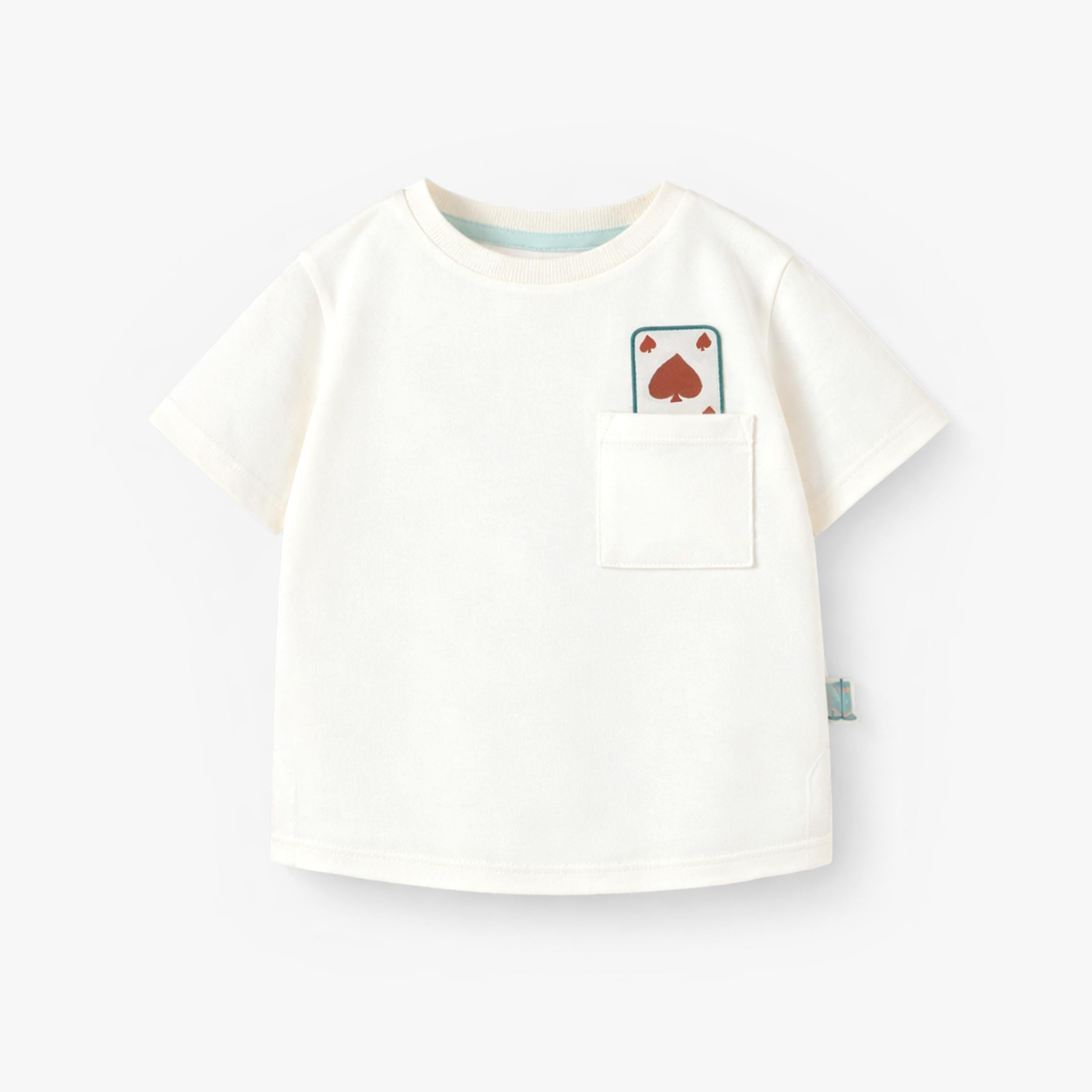 T-shirt crème avec illustration au dos, bébé - Souris Mini