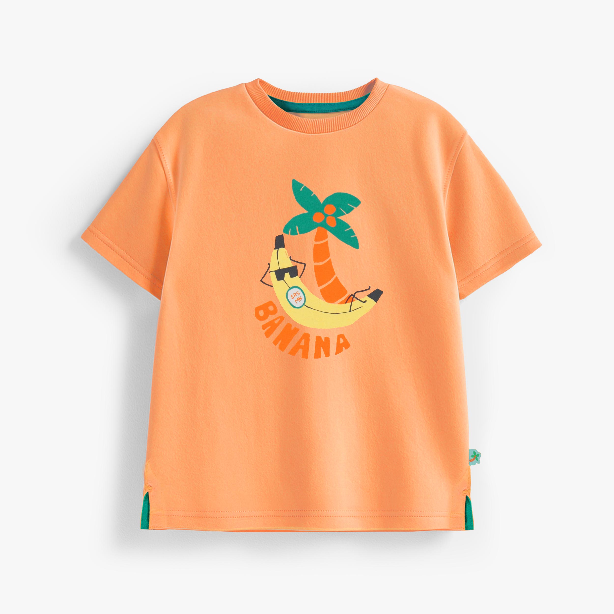 T-shirt orange avec illustration, enfant - Souris Mini