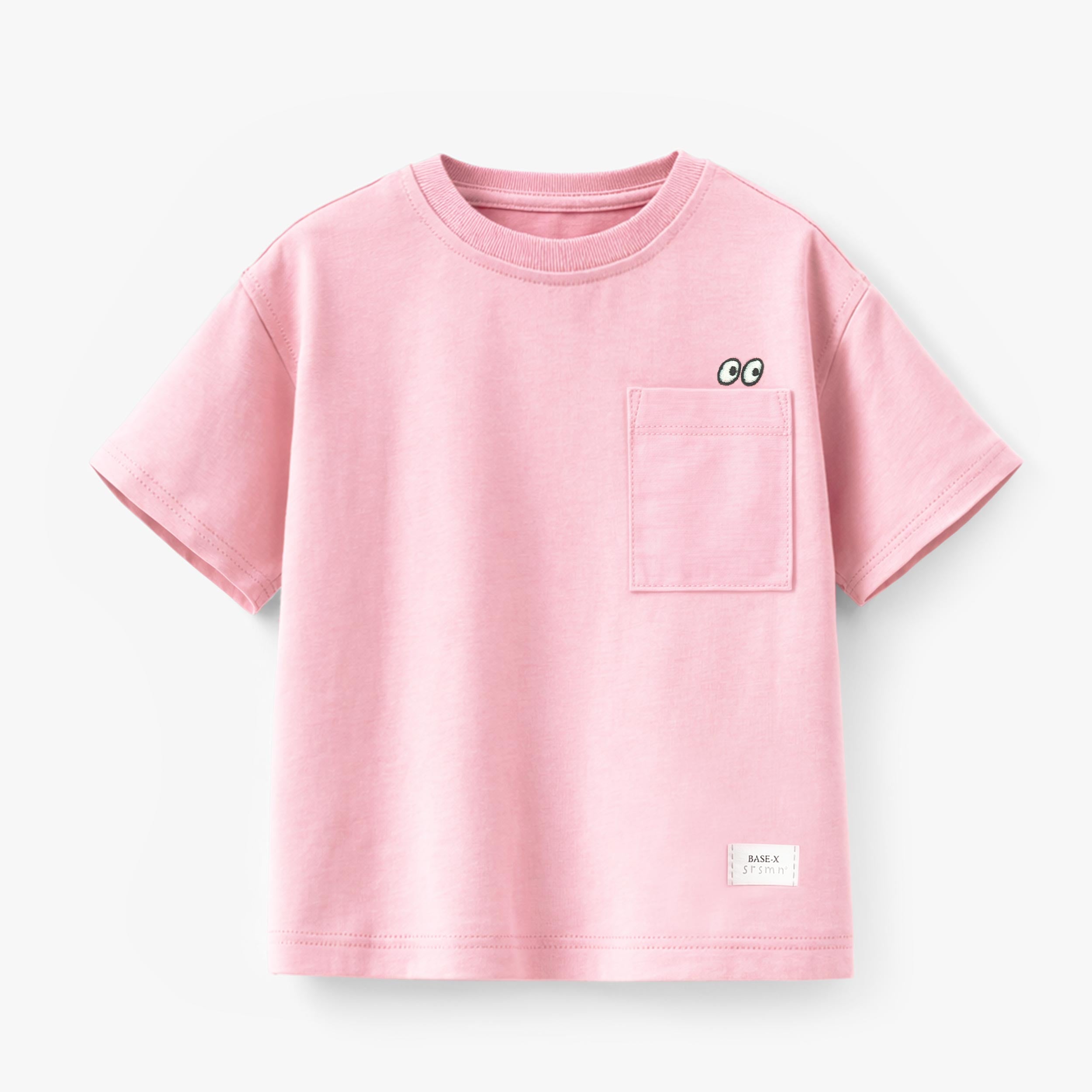 T-shirt rose avec poche, enfant - Souris Mini
