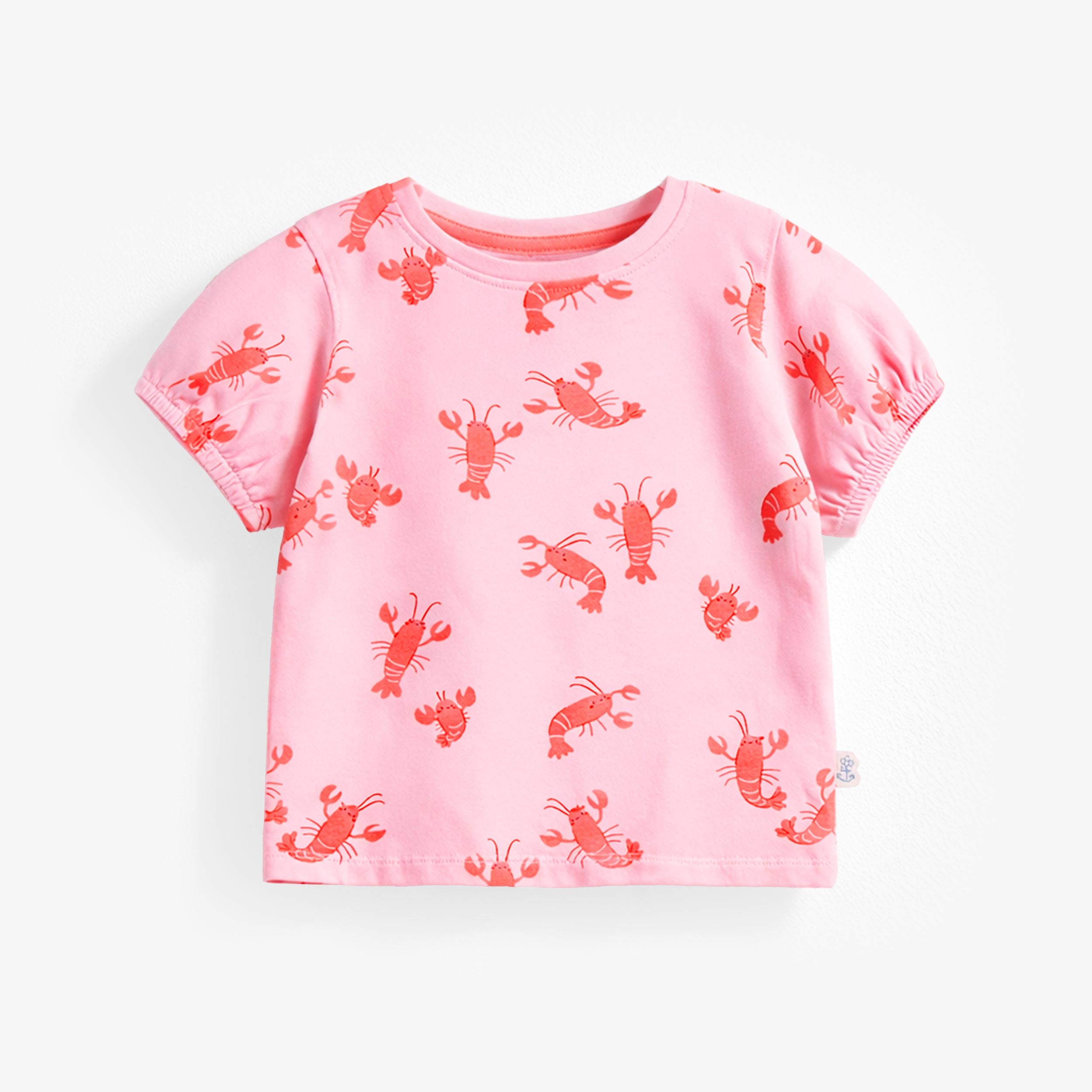 T-shirt rose à motifs de homards, bébé - Souris Mini