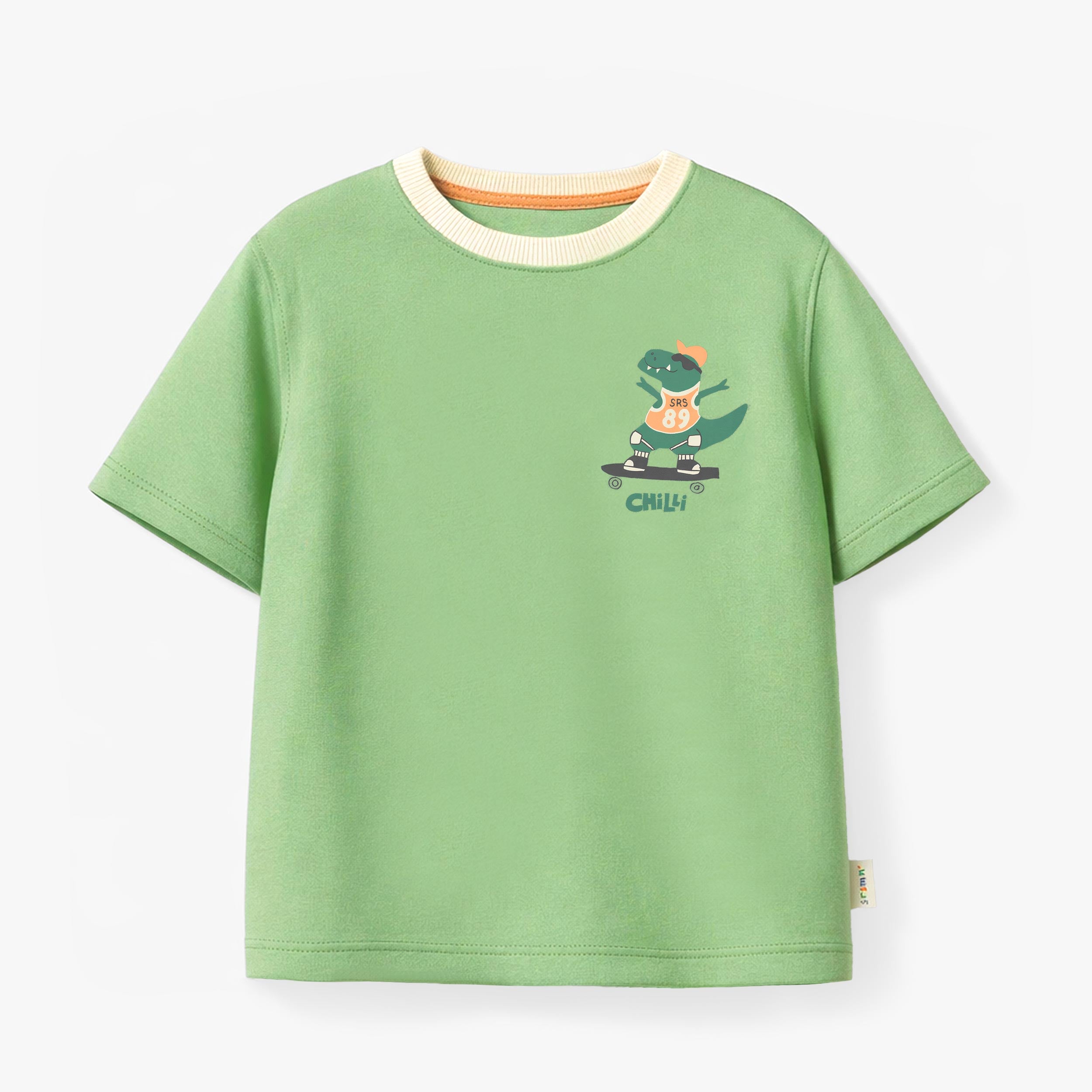 T-shirt vert avec illustration, enfant | Souris Mini
