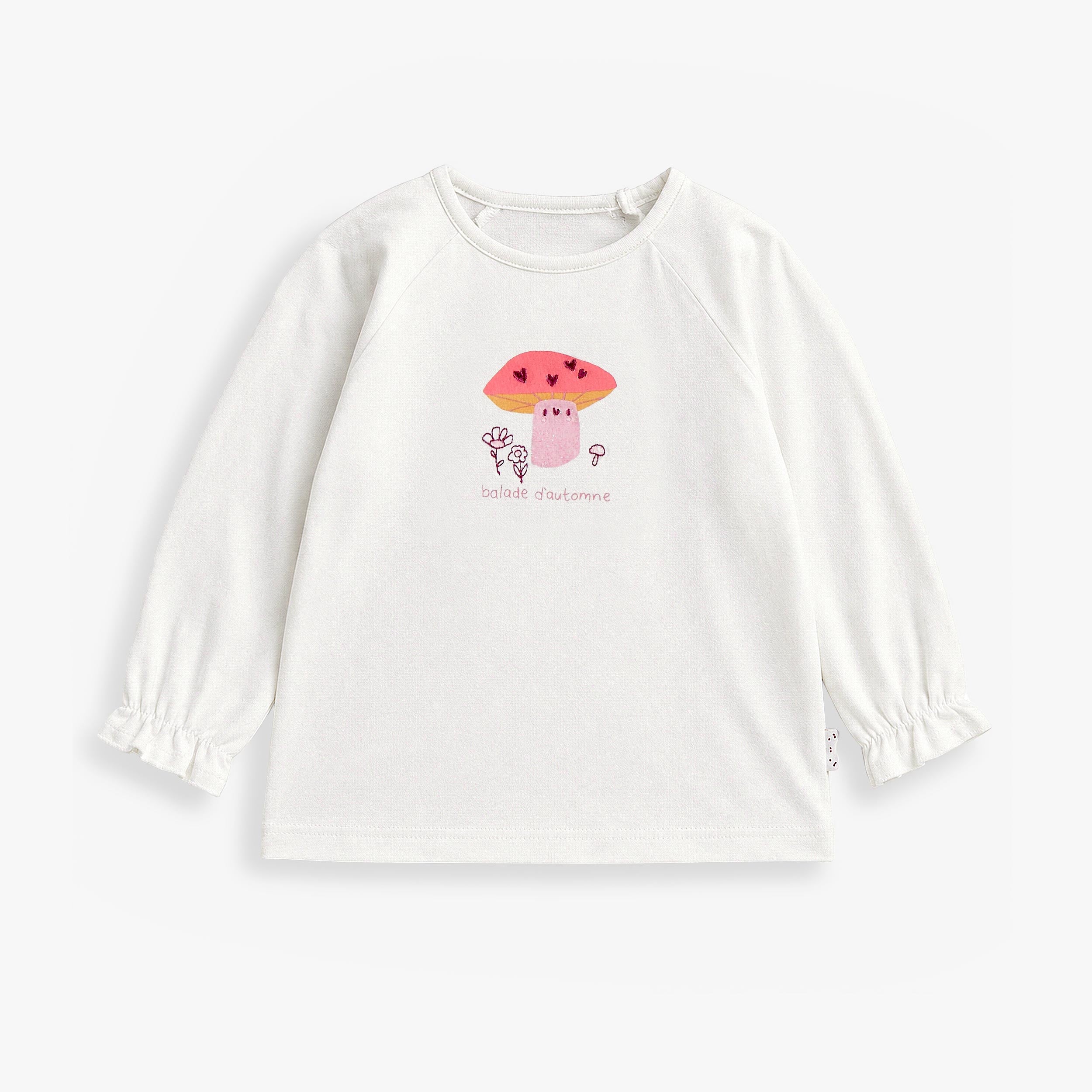 T-shirt crème à motif de champignons, bébé fille - Souris Mini