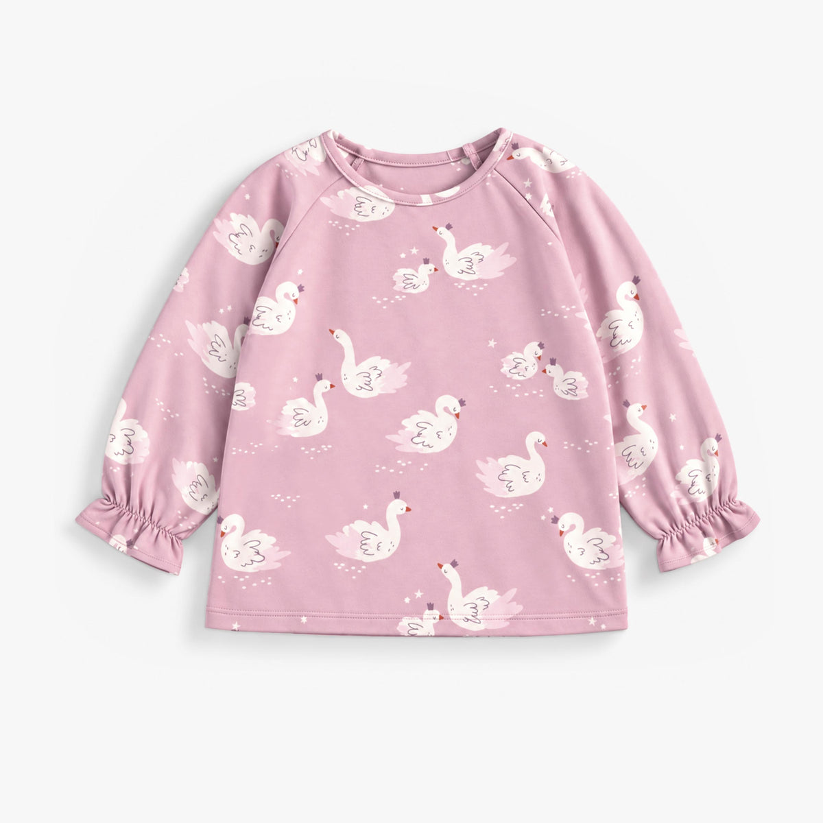 T-shirt rose à motifs de cygnes, bébé fille - Souris Mini