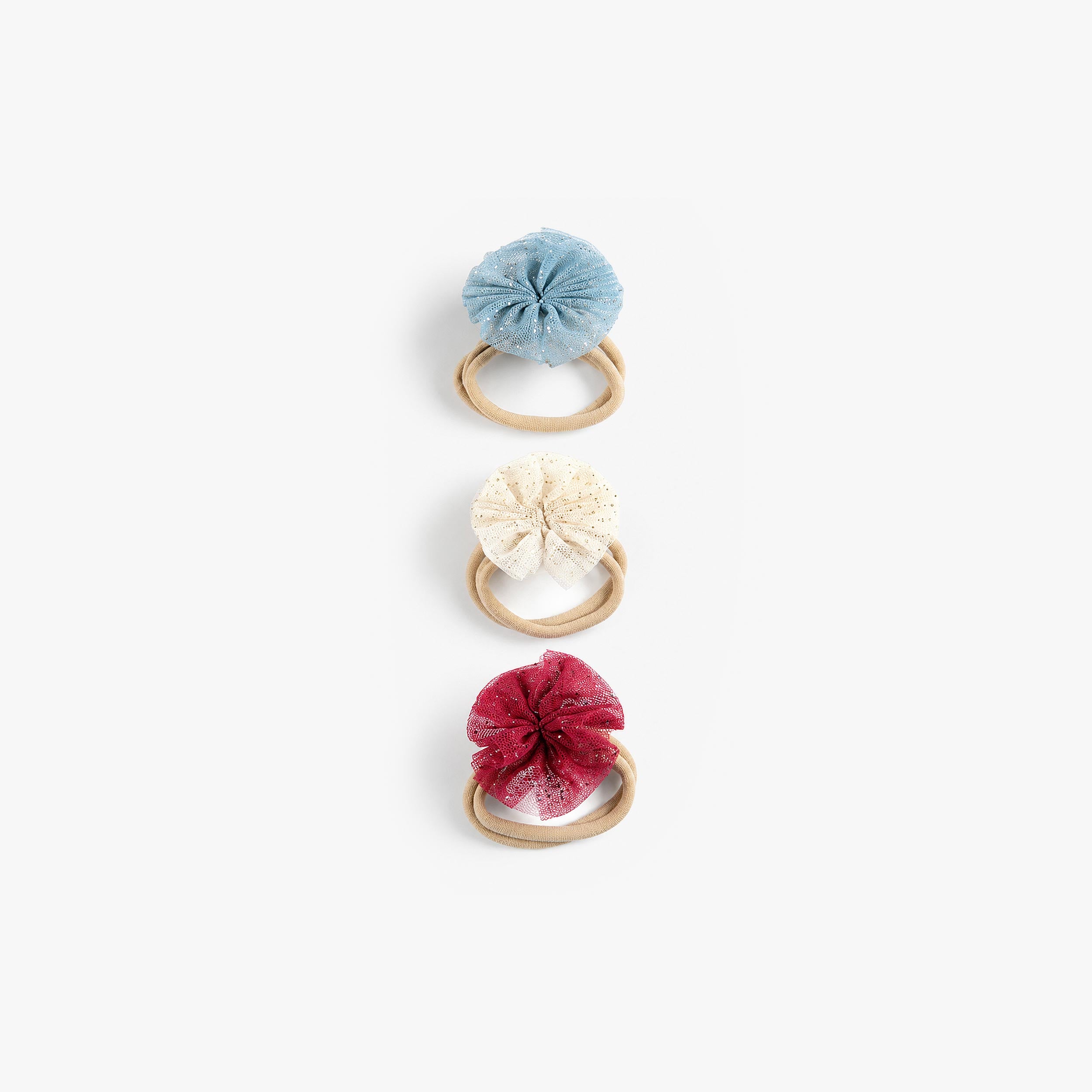 Trio d’élastiques à cheveux avec boucles - Souris Mini