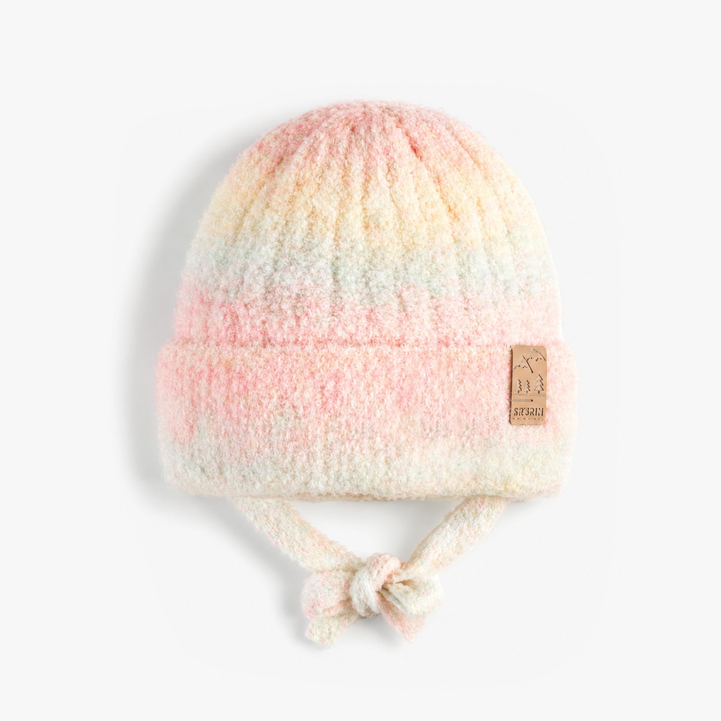 Tuque multicolore en tricot, bébé - Souris Mini