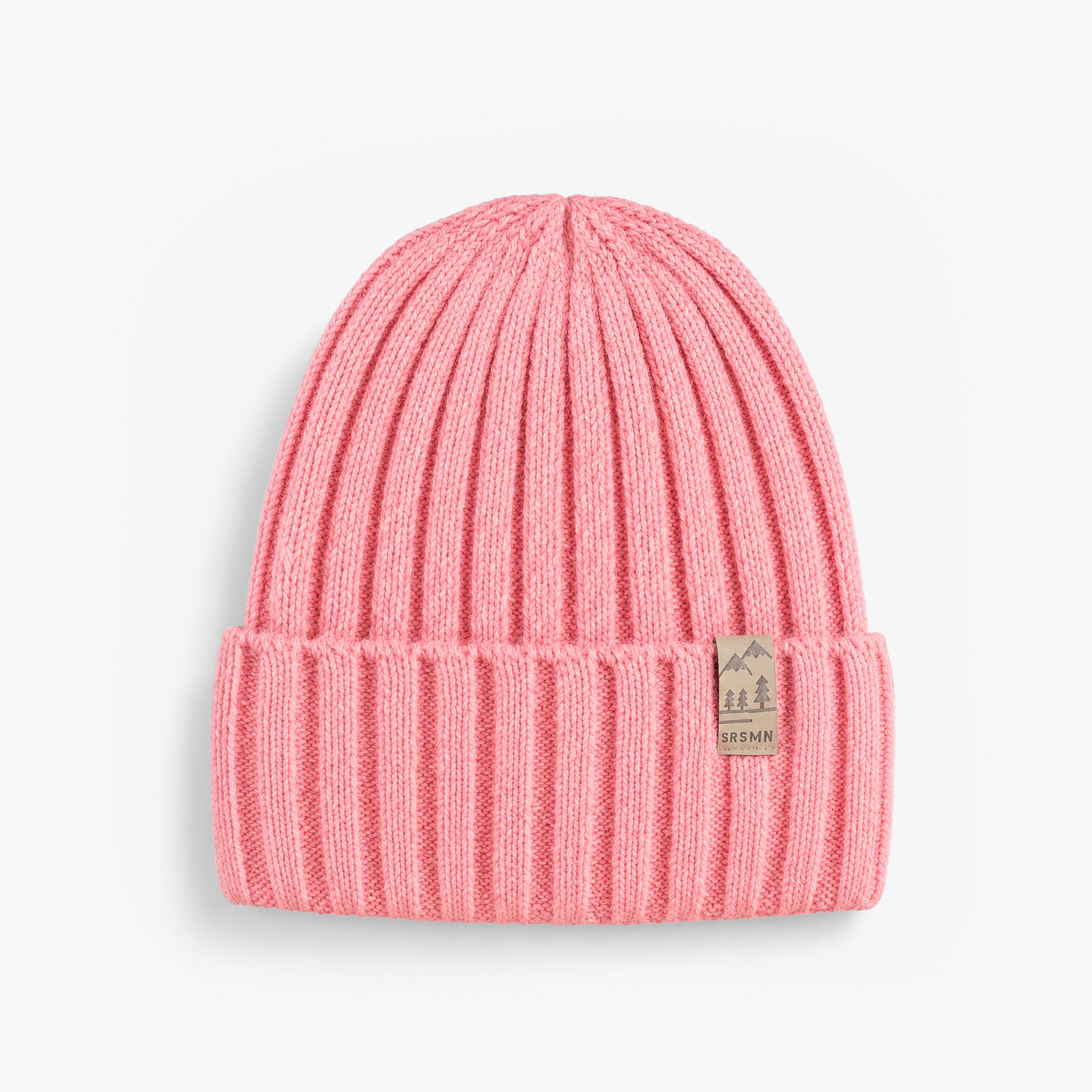 Tuque rose côtelée en tricot, enfant - Souris Mini