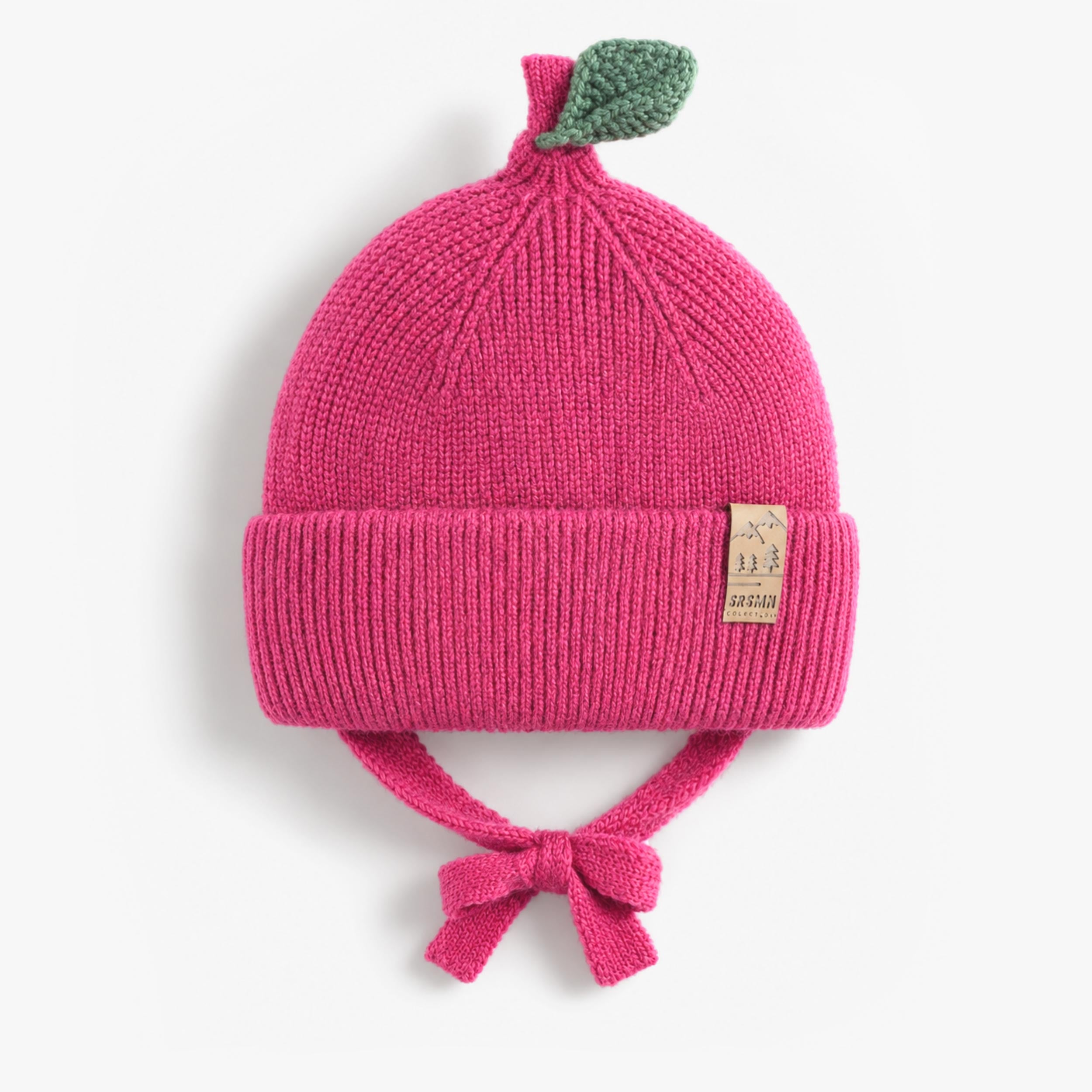 Tuque rose en tricot, bébé - Souris Mini