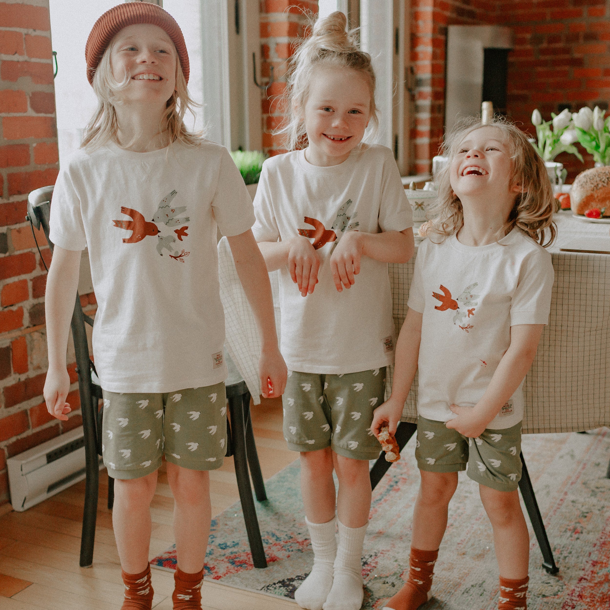 Chaussettes crème, enfant