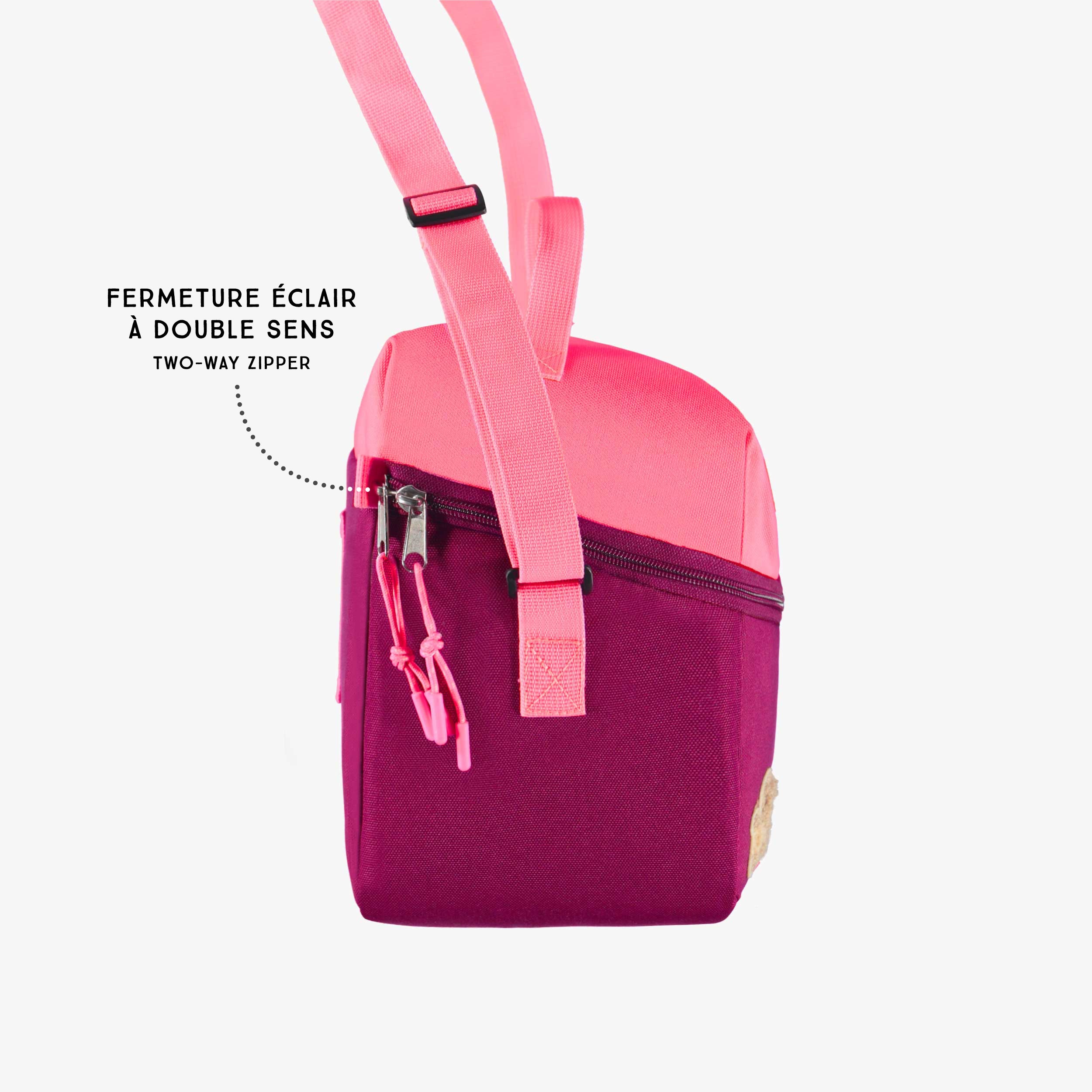 Points techniques du sac à lunch rose, enfant