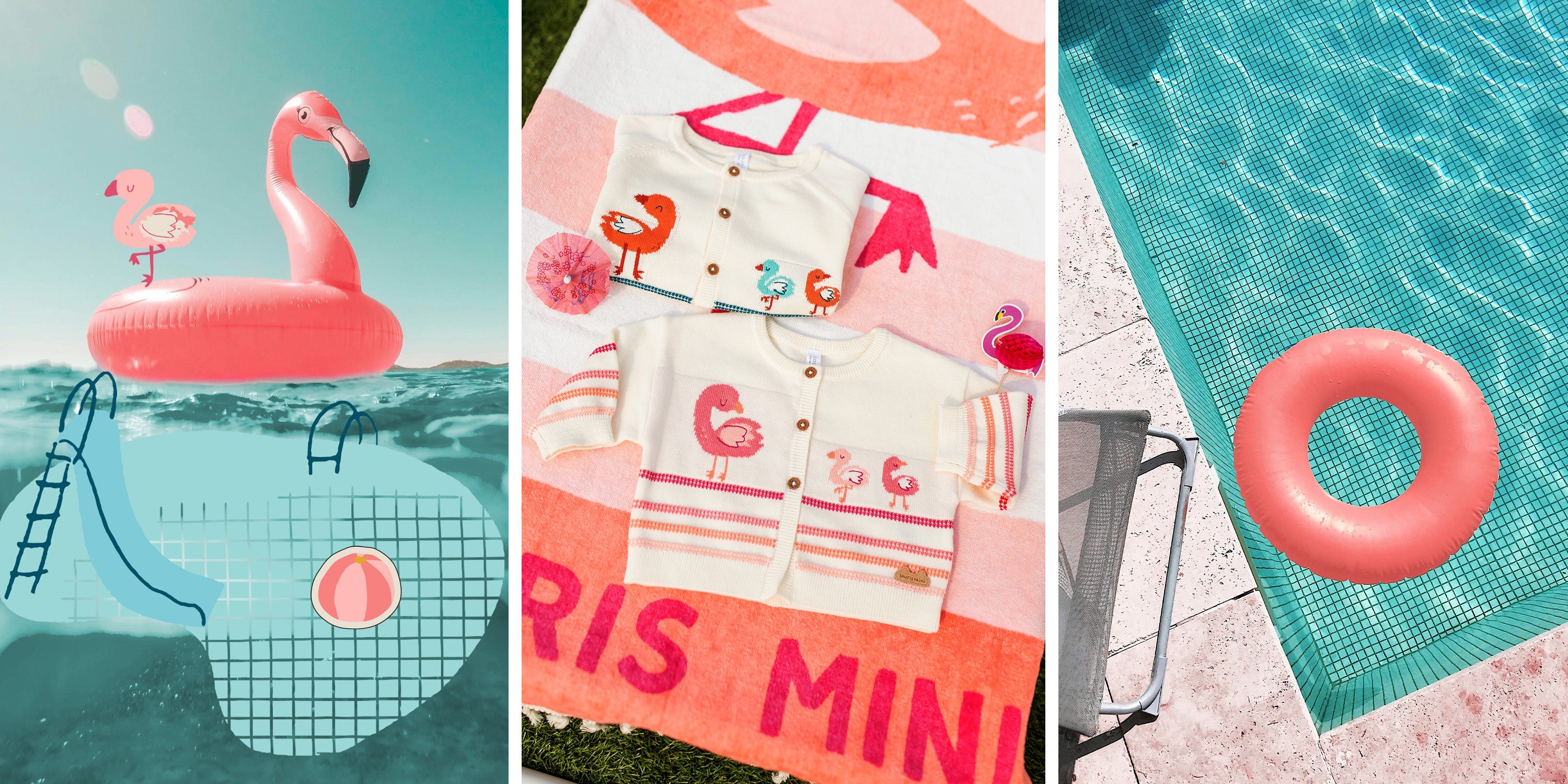 Splash & flamingo - Naissance 0-3 à 12-18 mois