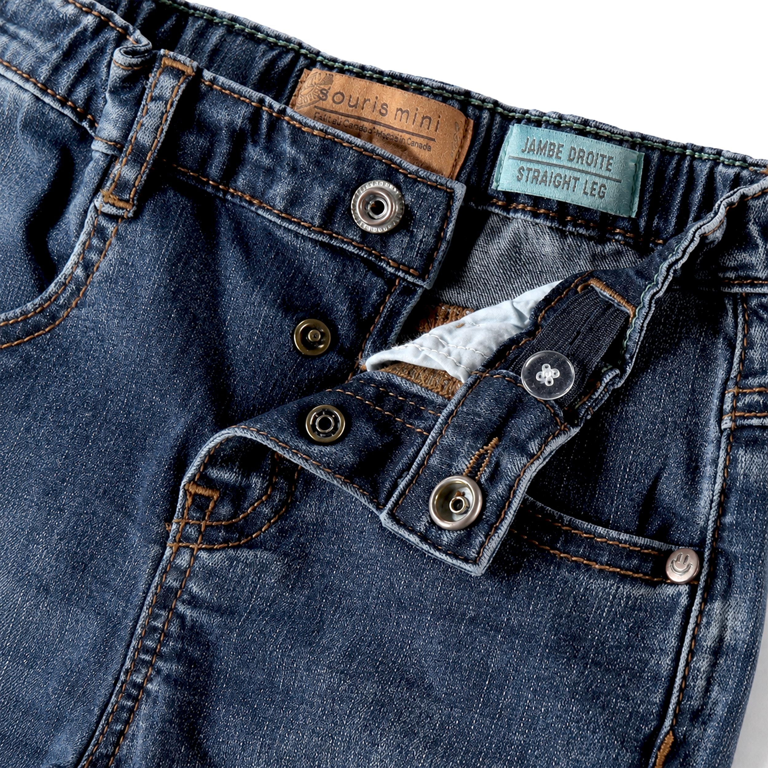 Pantalon bleu en denim léger, bébé