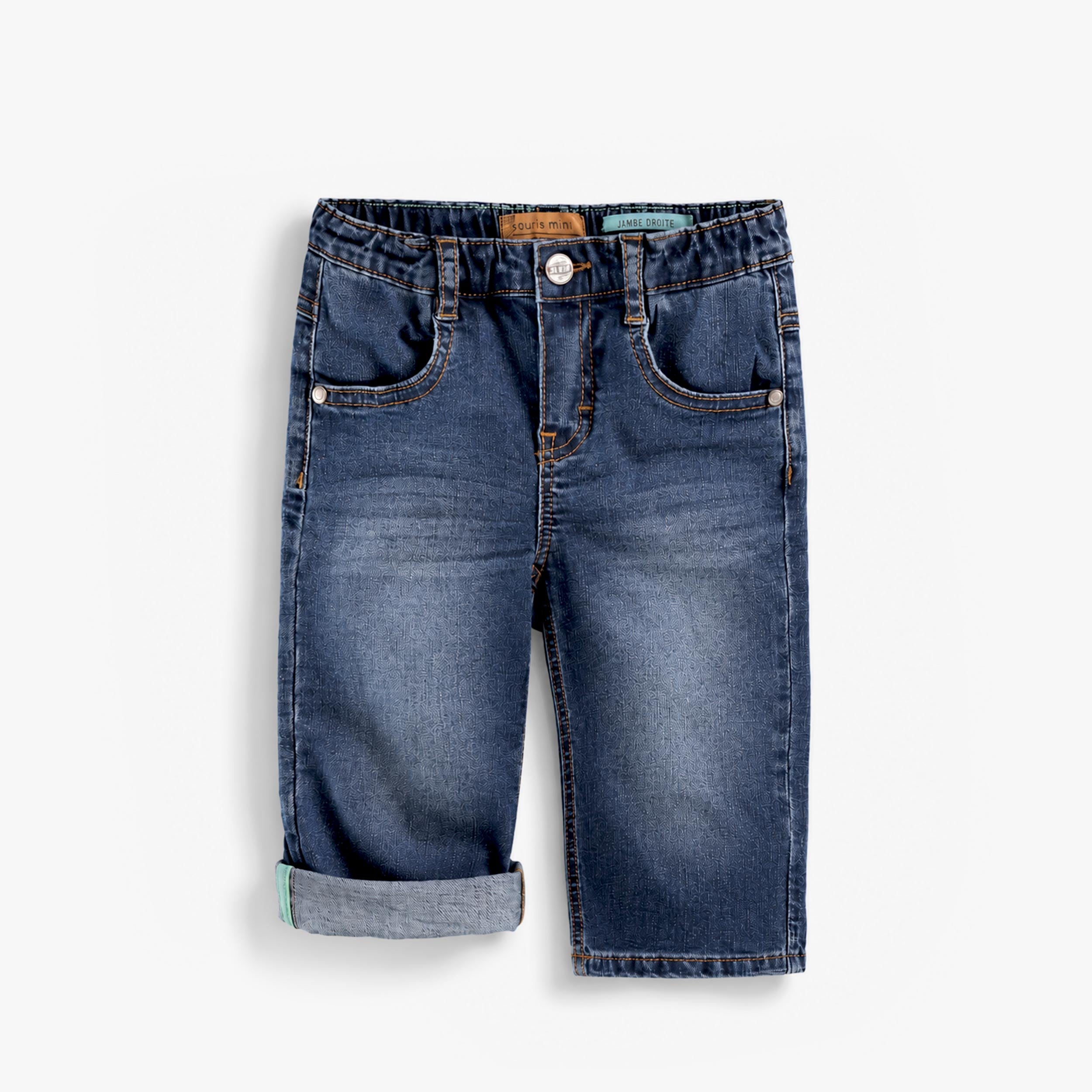 Pantalon bleu en denim léger, bébé