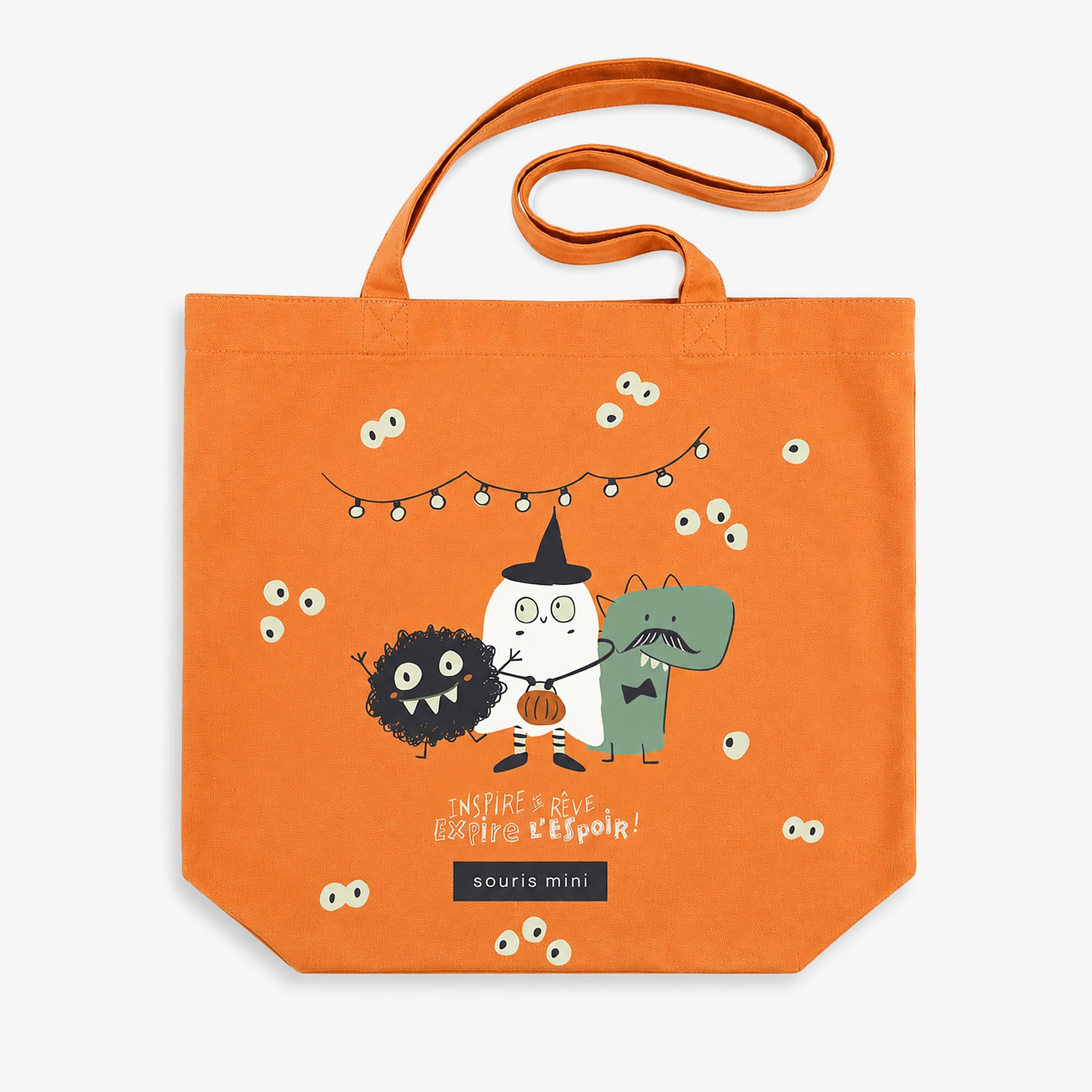 Sac fourre-tout orange d’Halloween