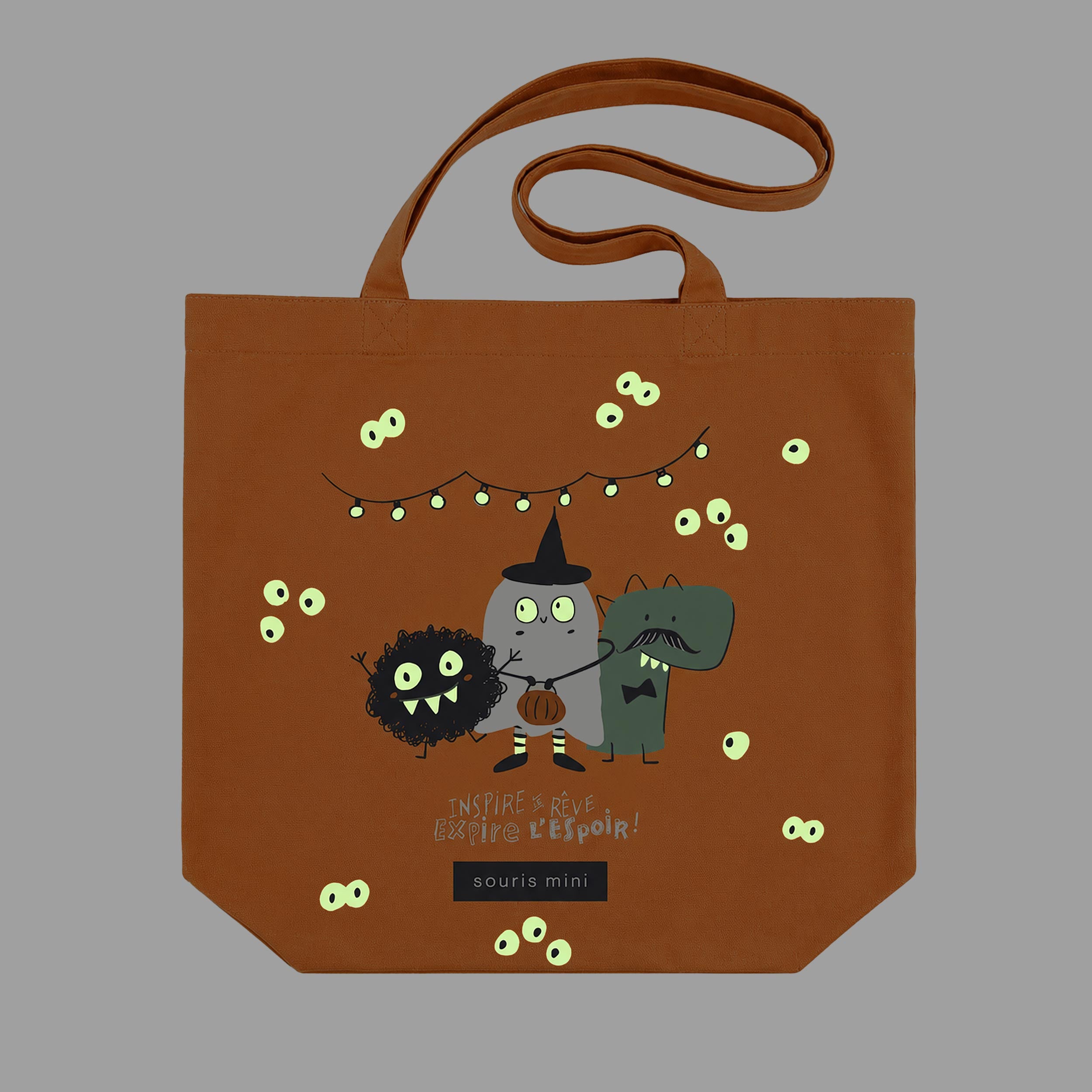 Sac fourre-tout orange d’Halloween