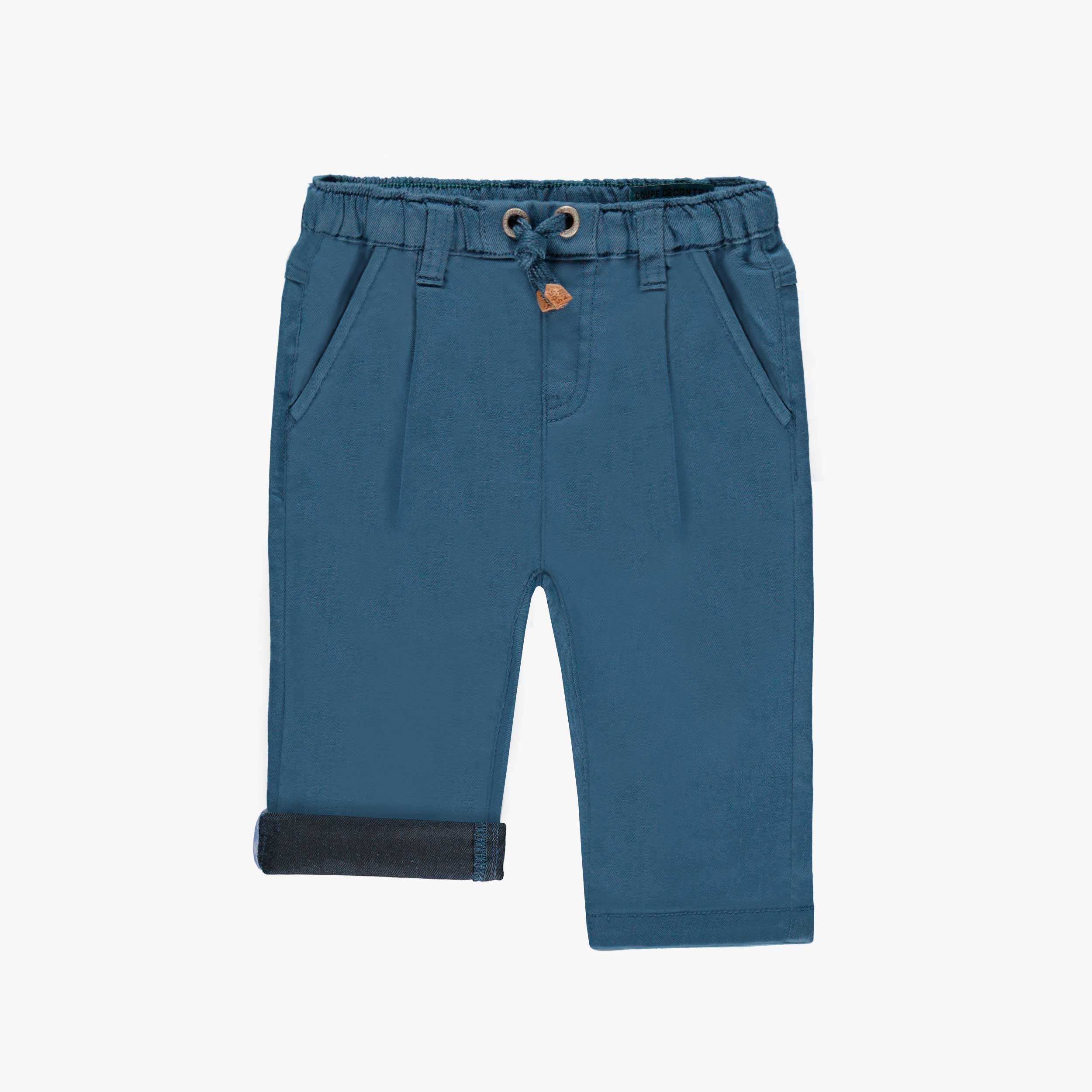 Jean bleu foncé taille élastique, bébé