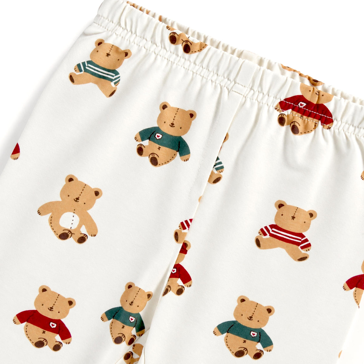 Pyjama deux pièces crème à motifs d’oursons, bébé