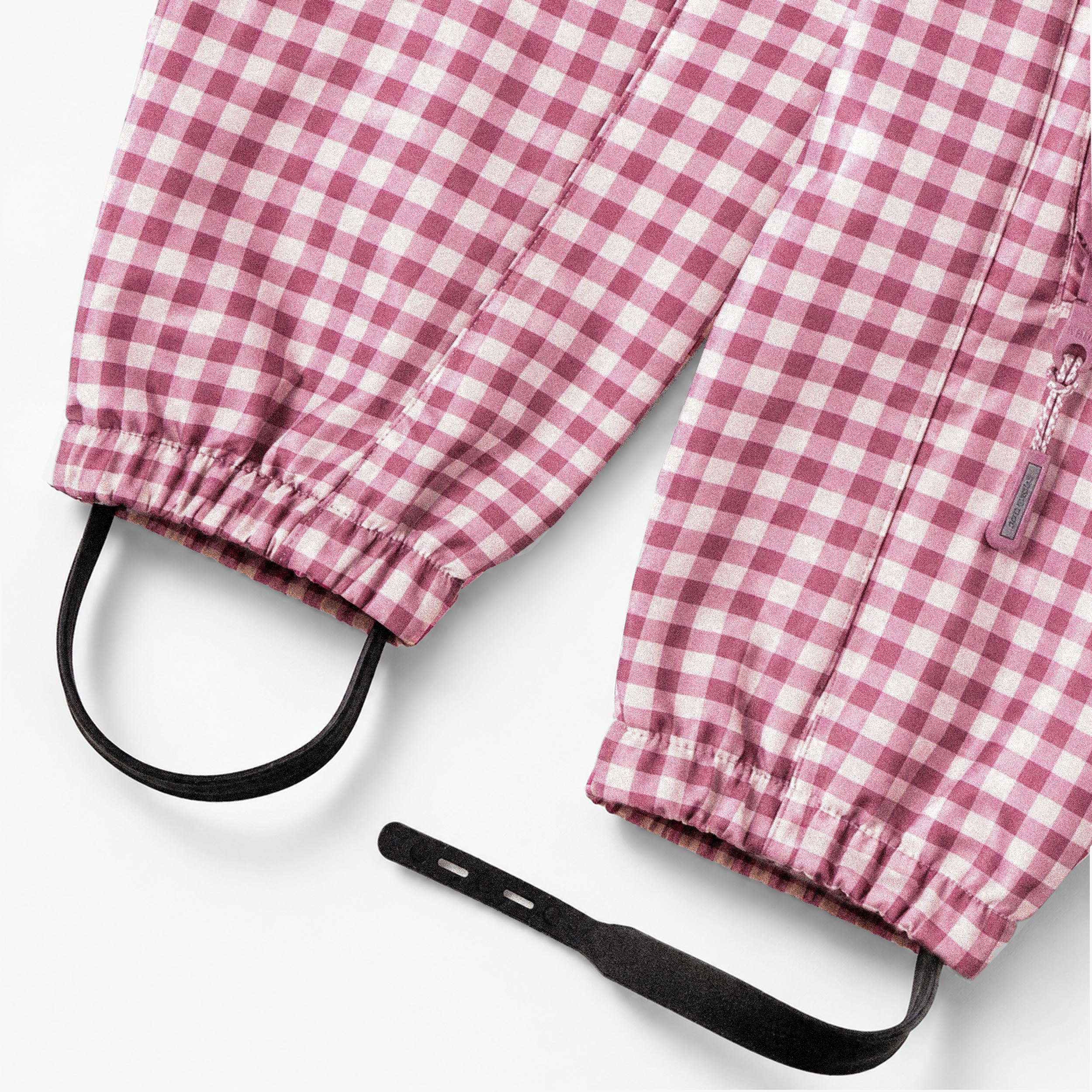 Pink, plaid softshell one-piece, baby