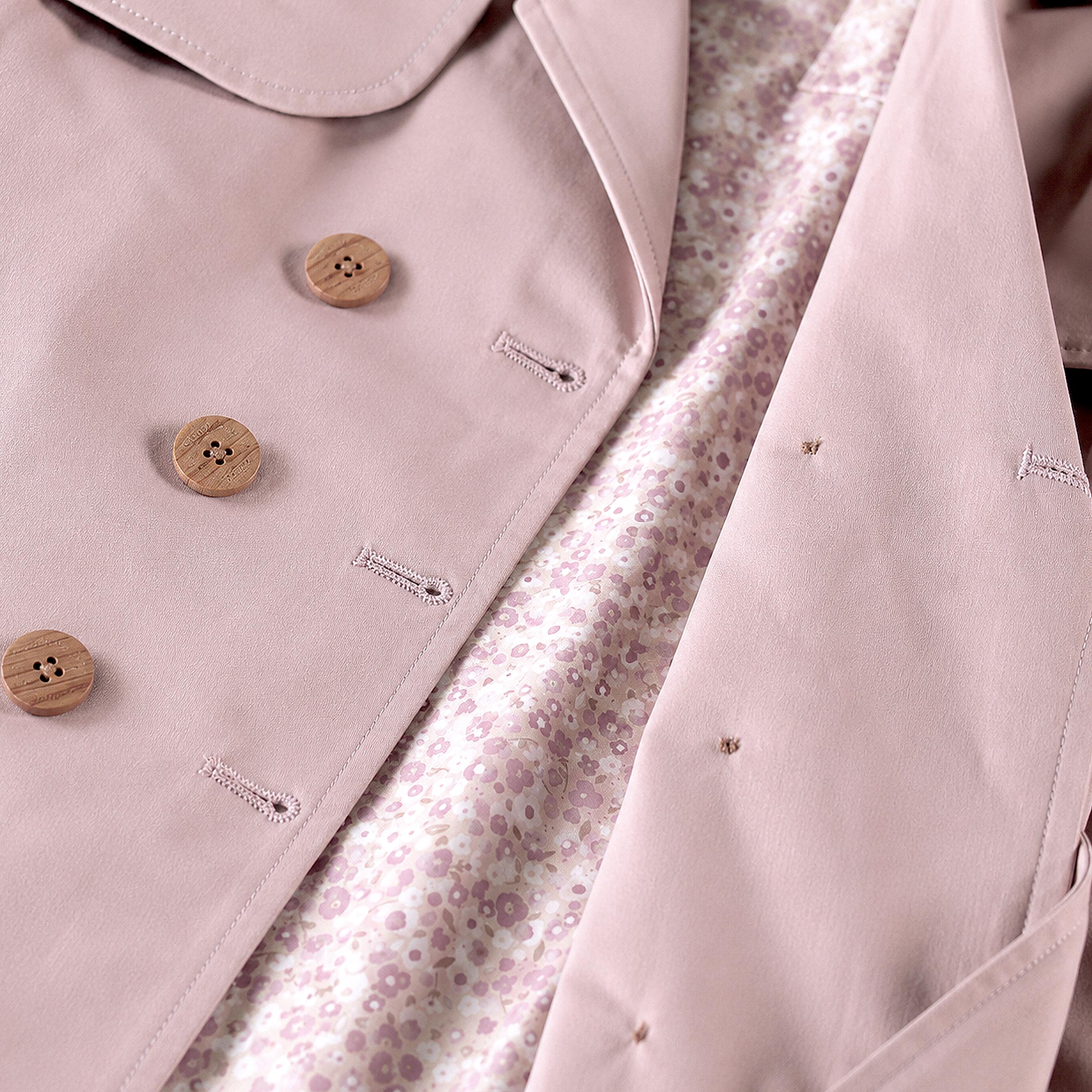 Pink trench coat, child