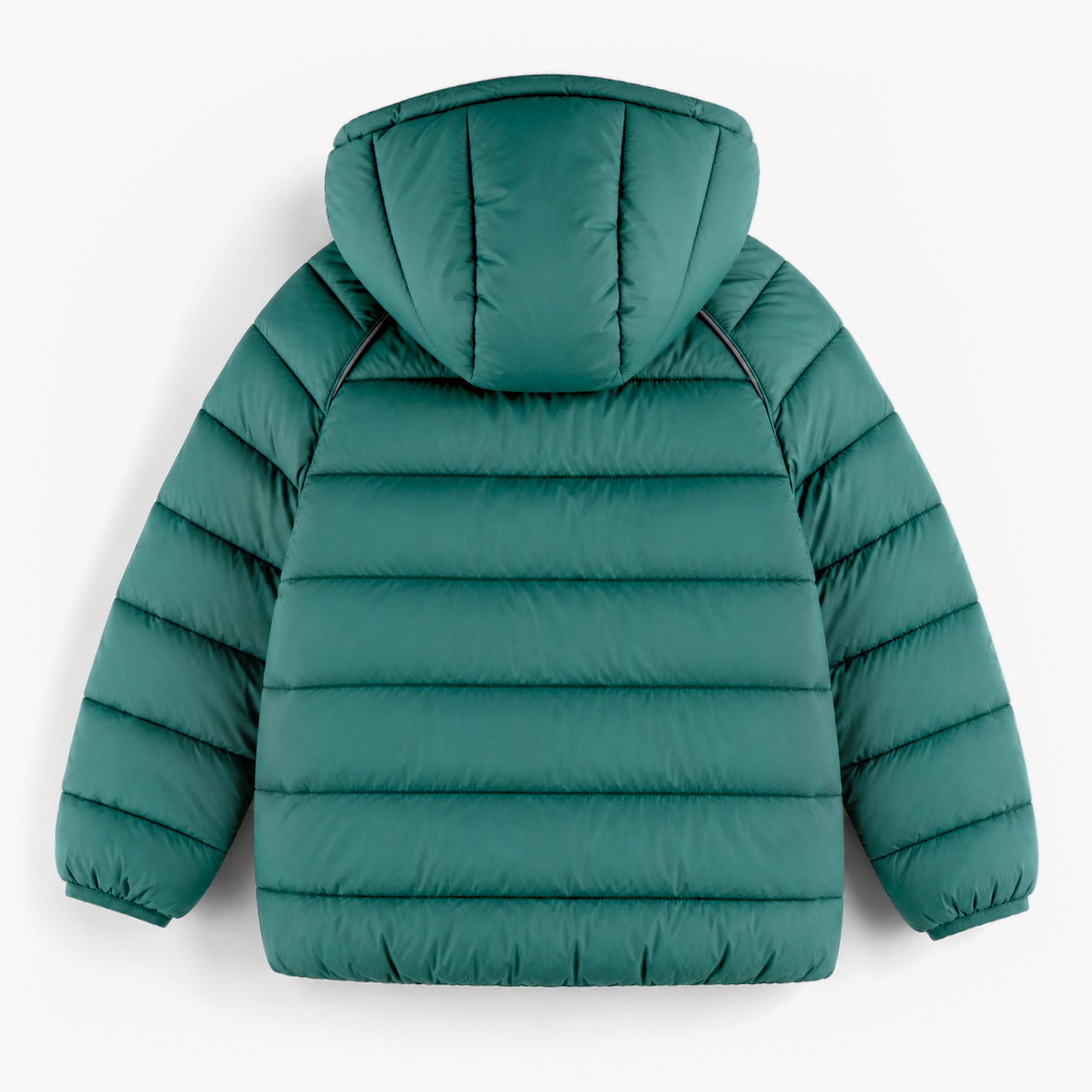 Forest green puffer jacket, child