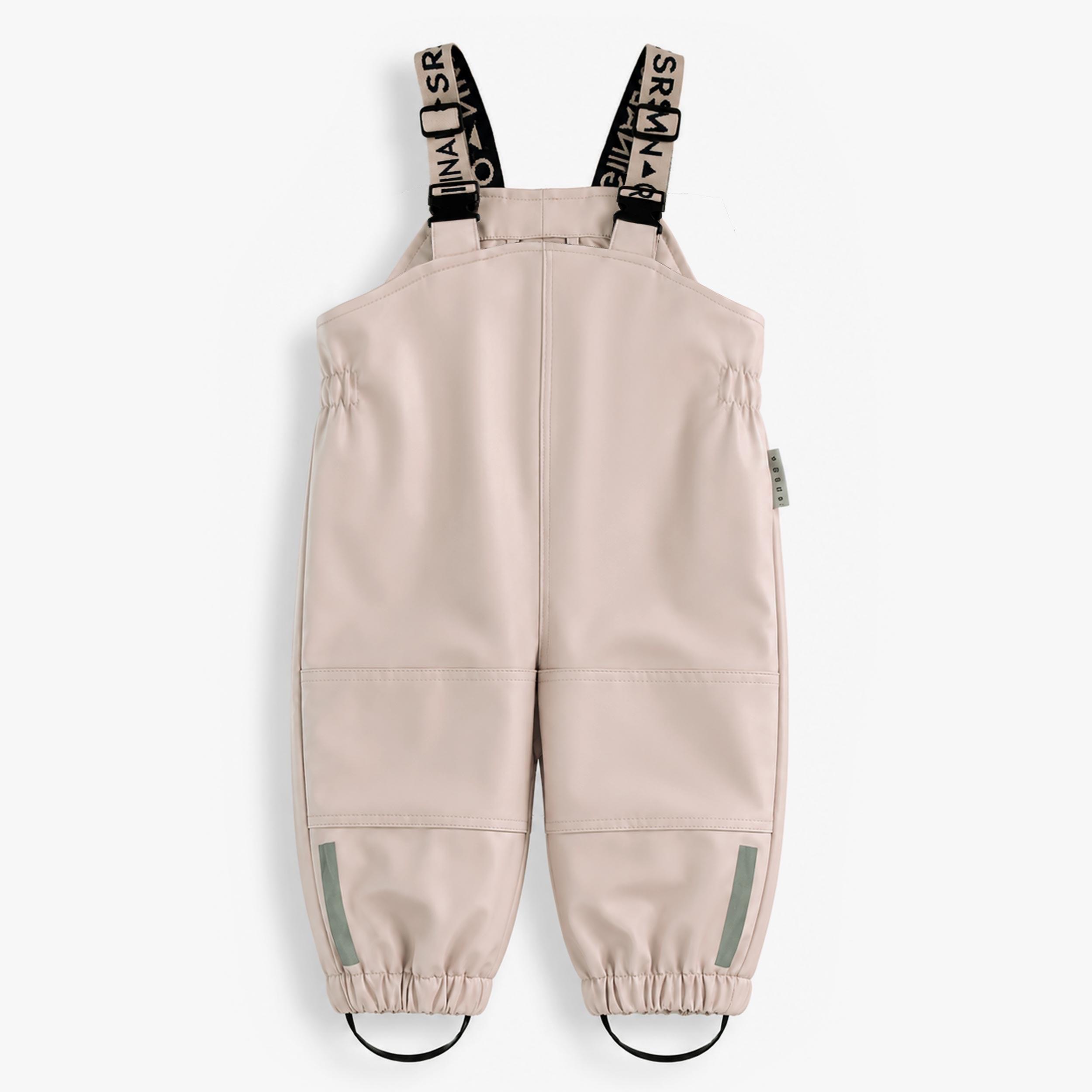 Beige rain bib pants, baby