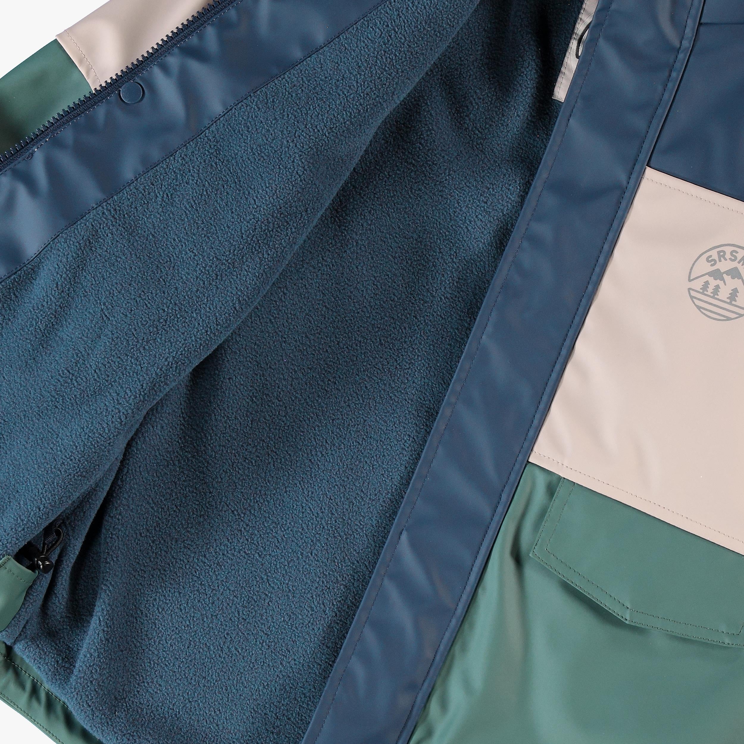 Color block rain jacket, child