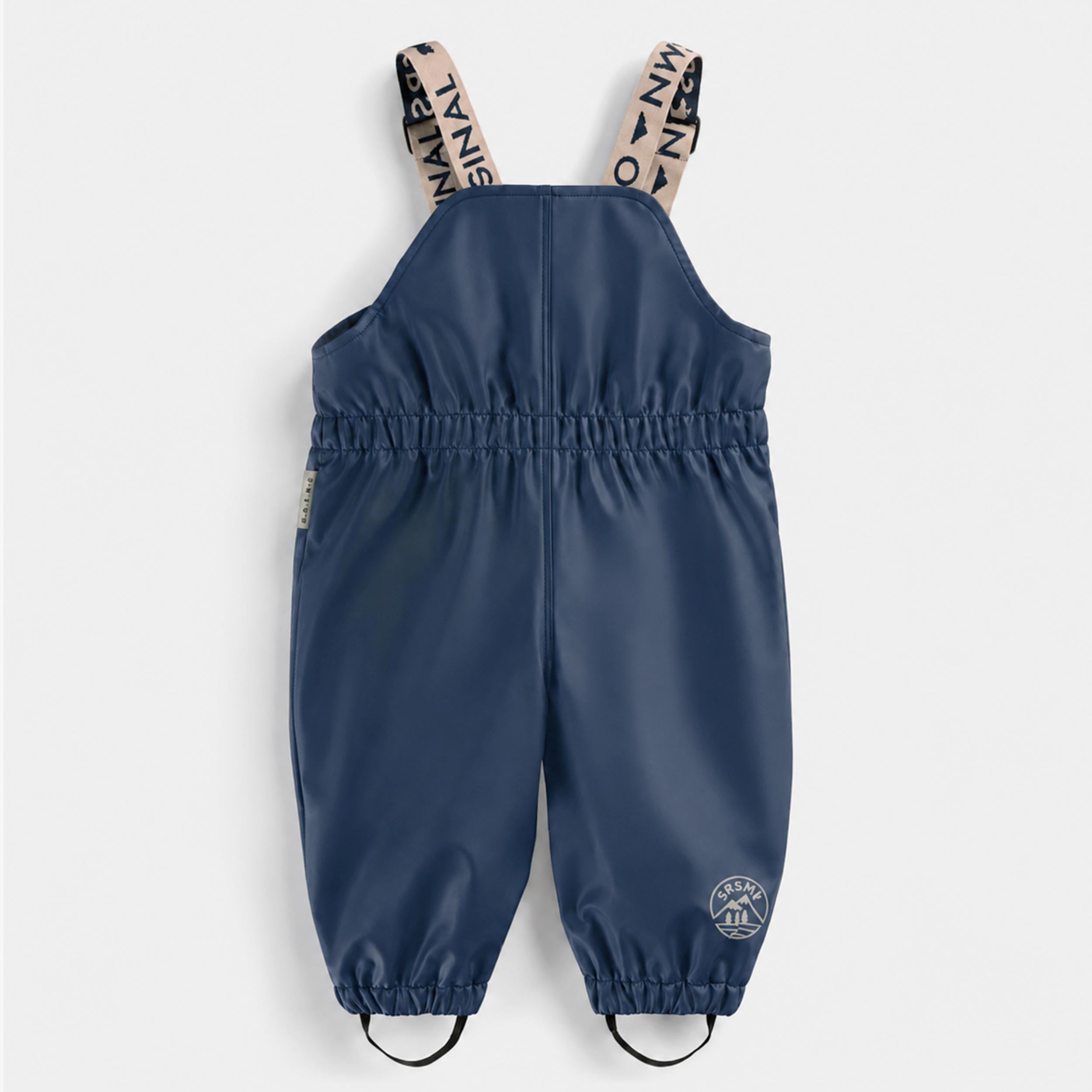 Salopette de pluie bleue, bébé