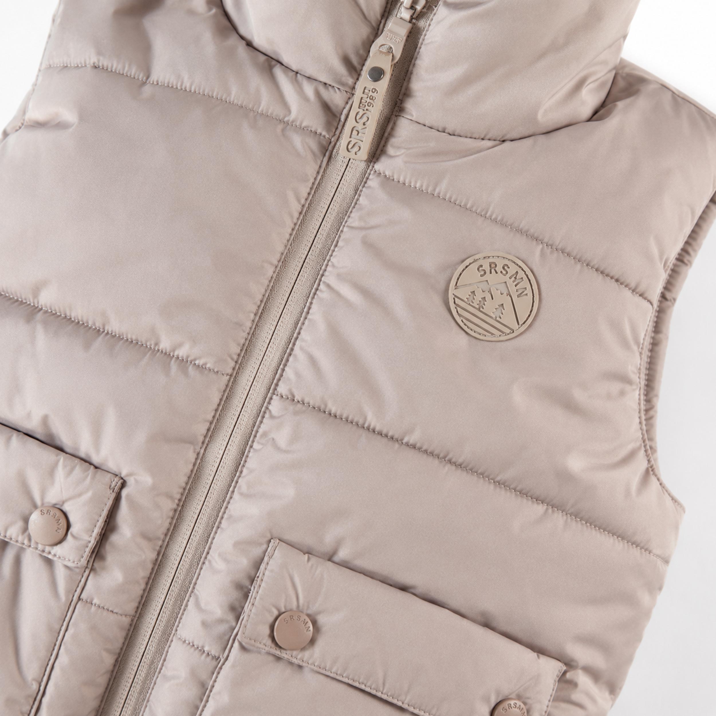 Veste sans manches beige, bébé