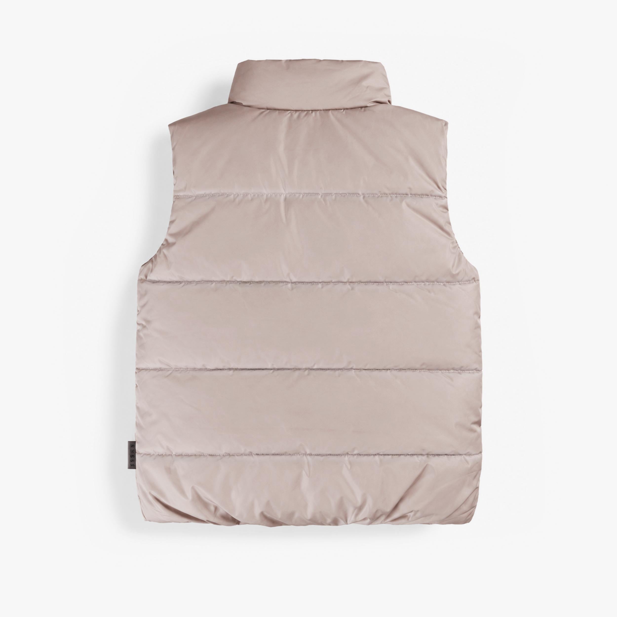 Beige quilted vest, child