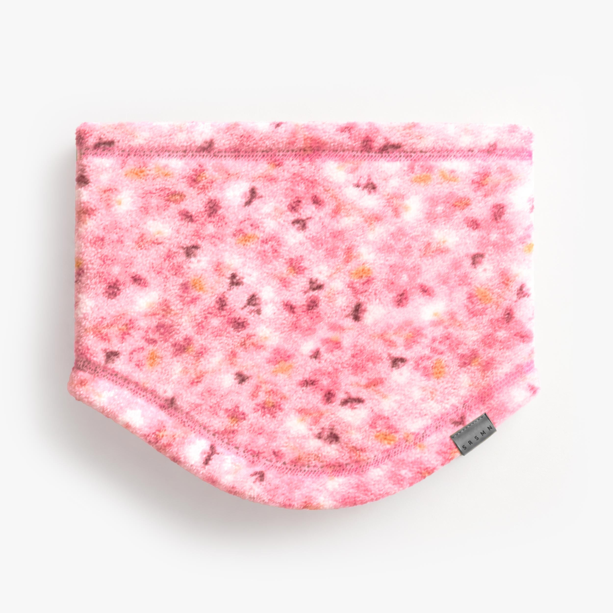 Cache-cou rose imprimé en polar, enfant fille
