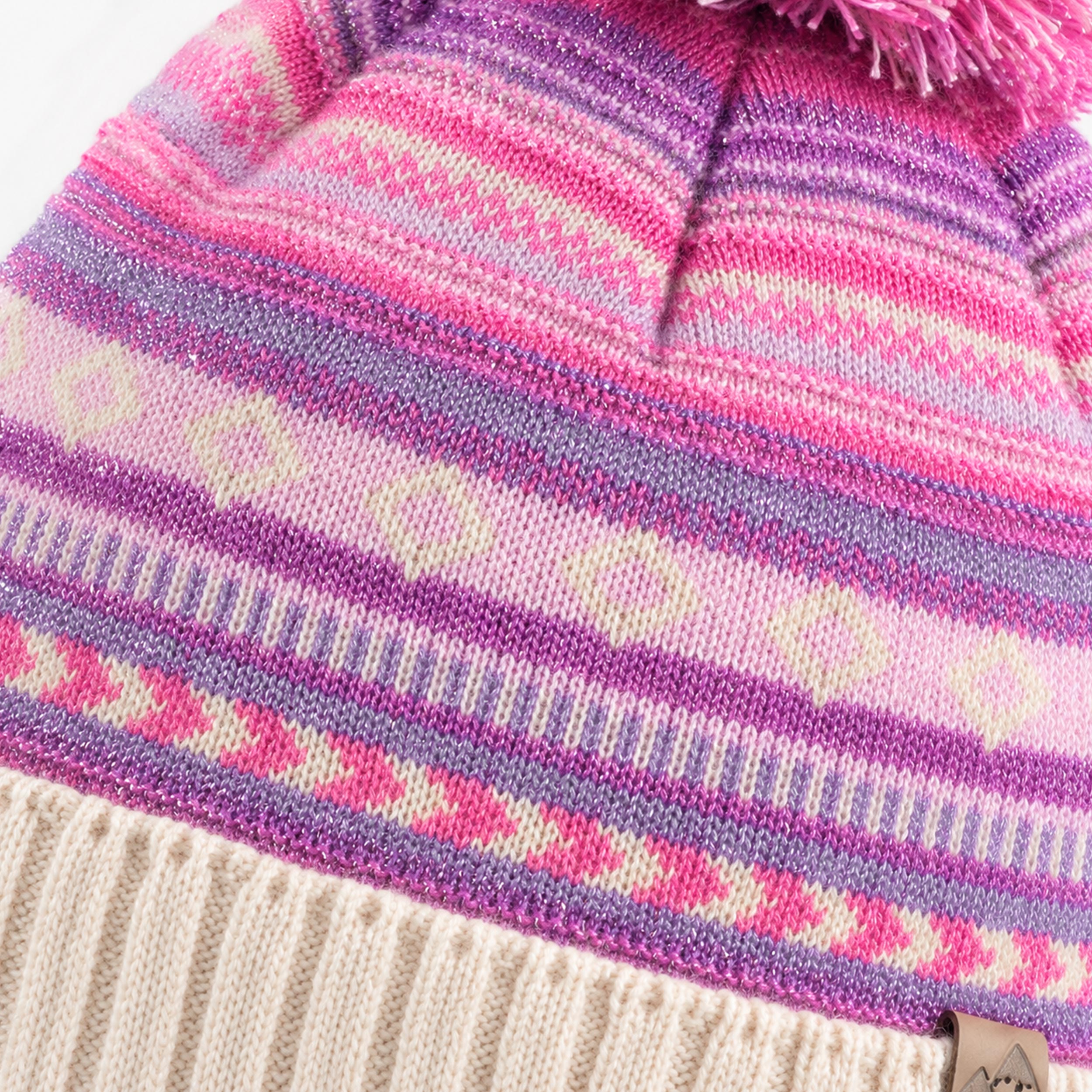 Multicolored Jacquard Knit Hat, child
