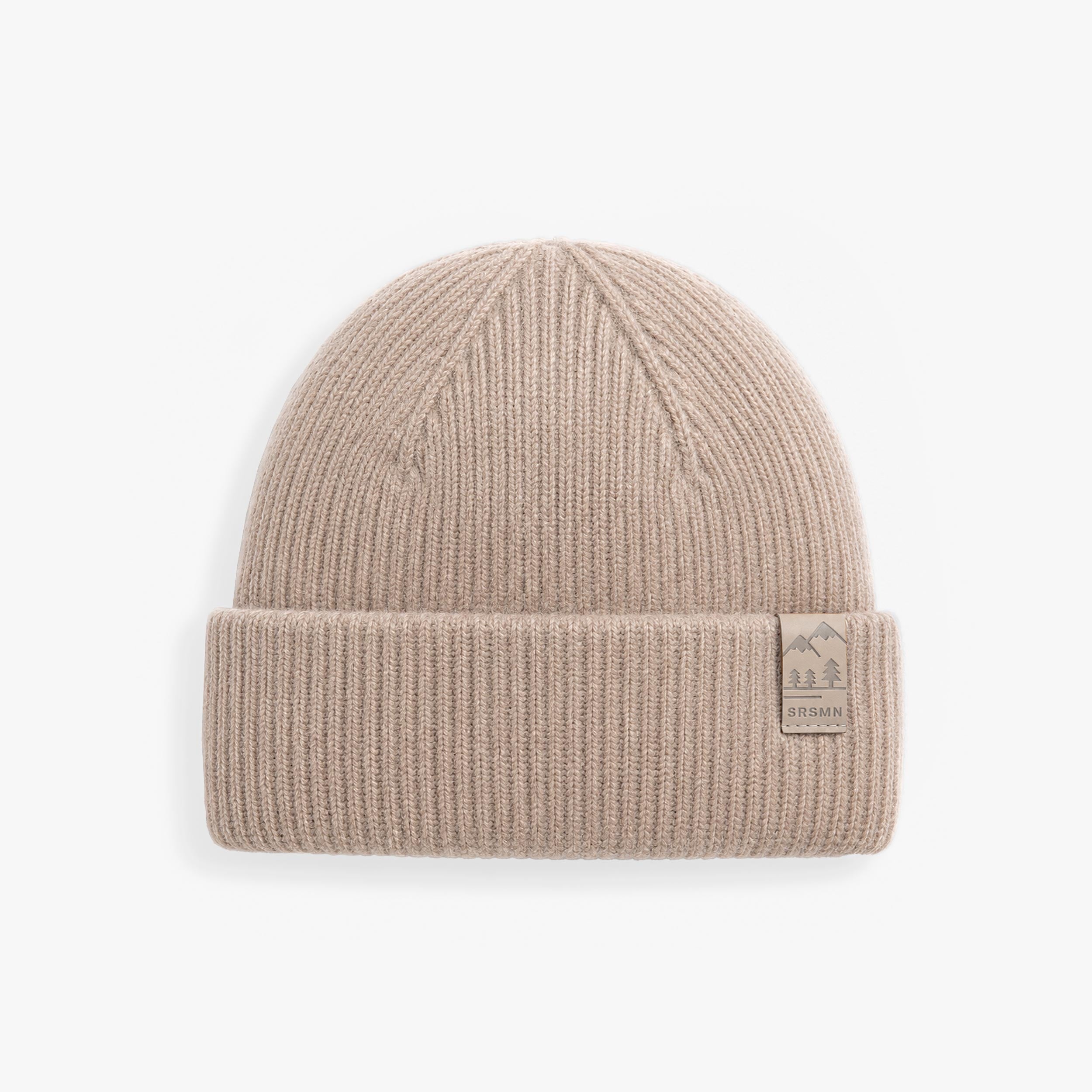 Tuque beige en tricot, enfant