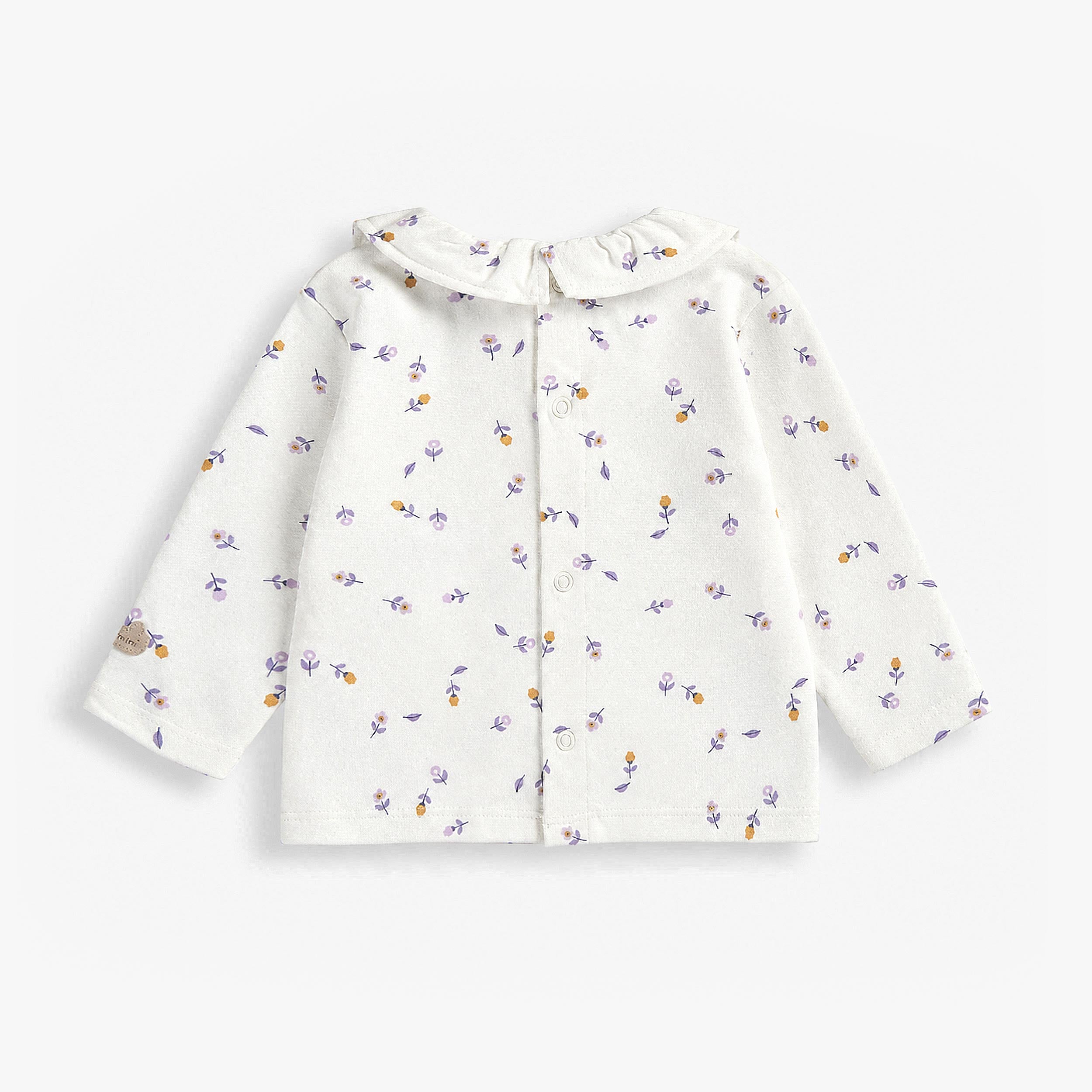 T-shirt crème à imprimé floral, naissance