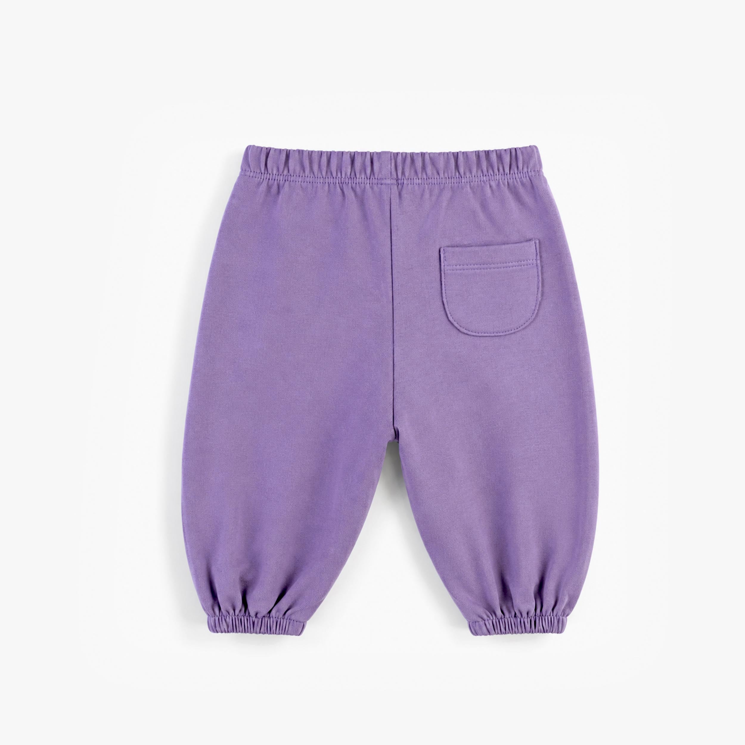 Pantalon mauve en coton français, naissance