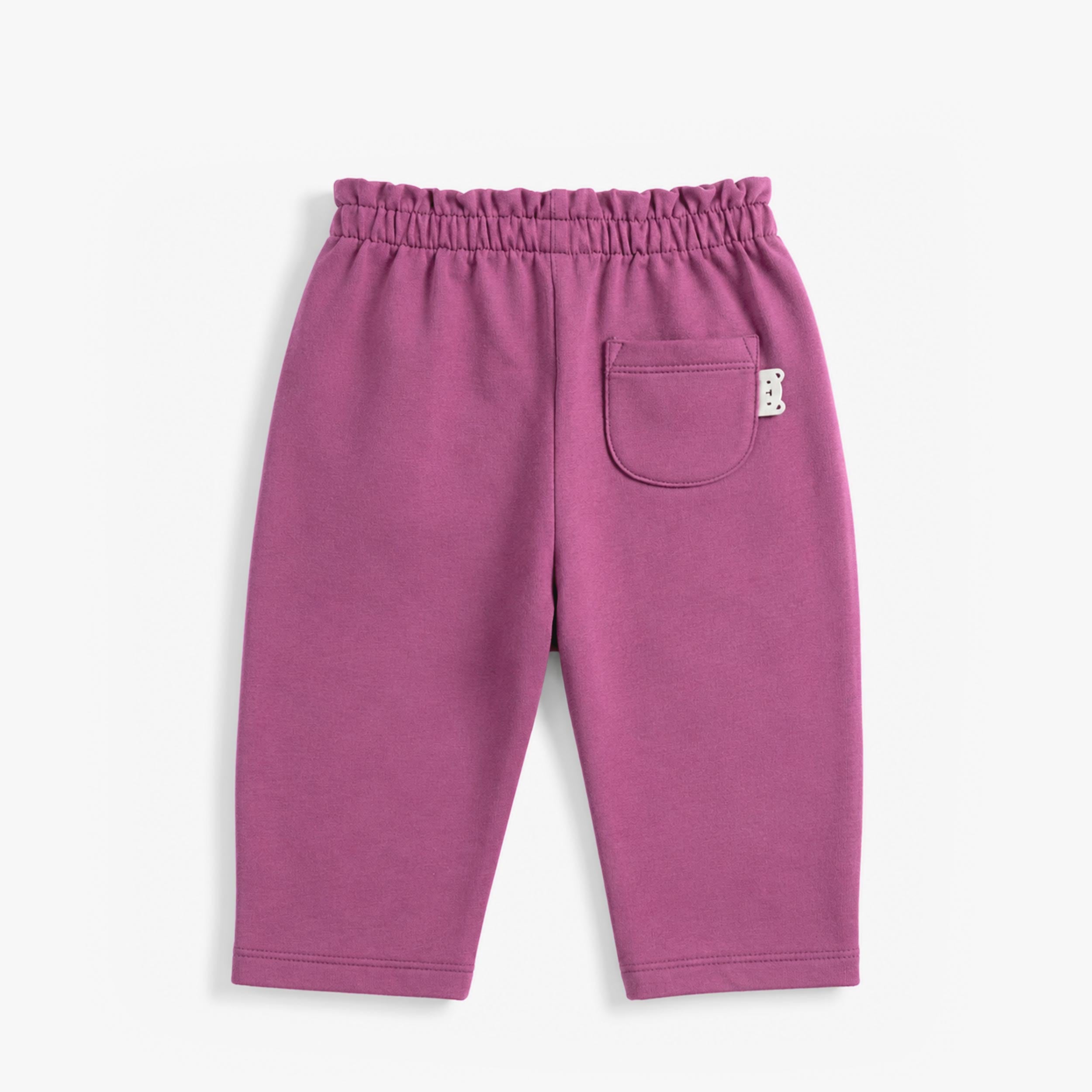 Pantalon mauve en coton français, bébé