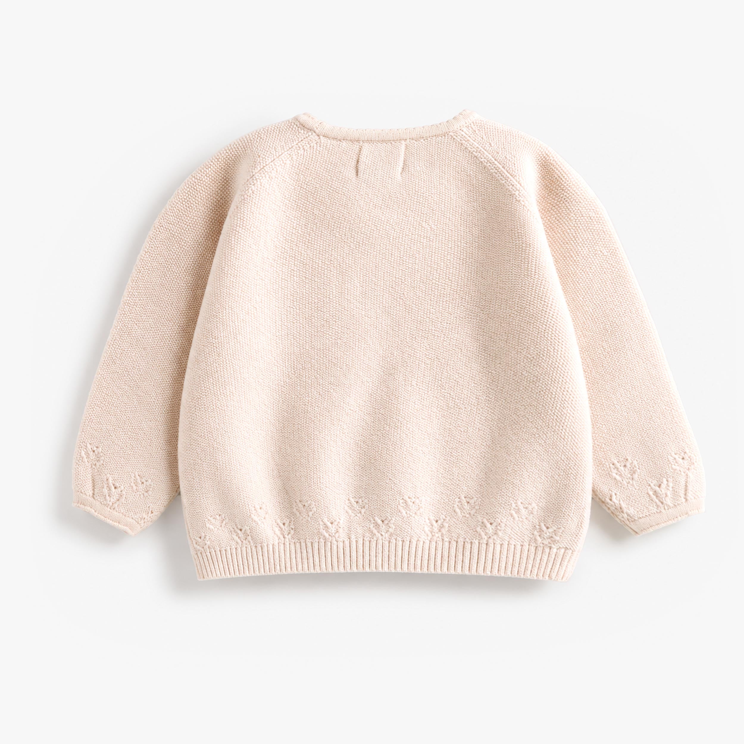 Cream hedgehog knit sweater, baby