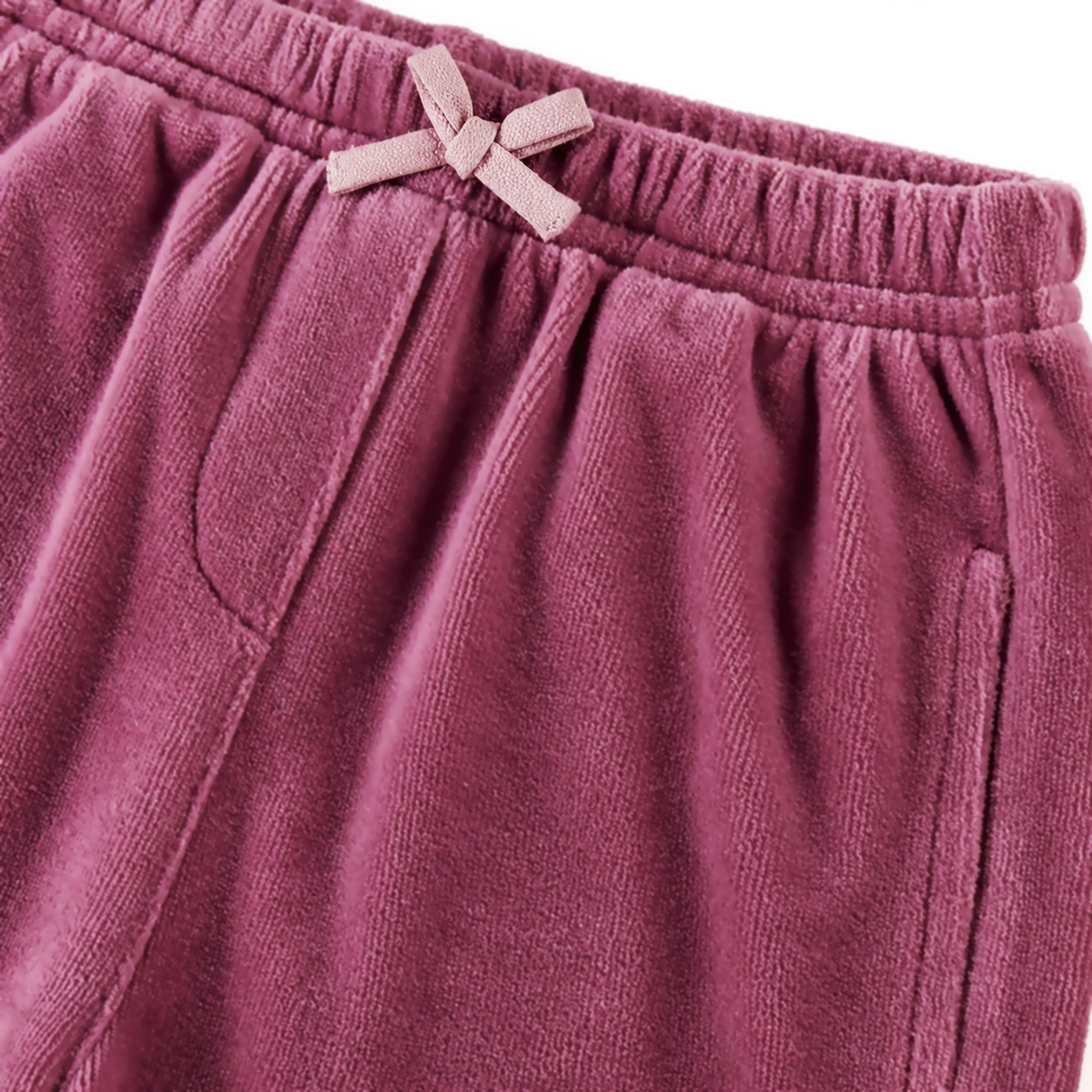 Pantalon jogger prune en velours, bébé