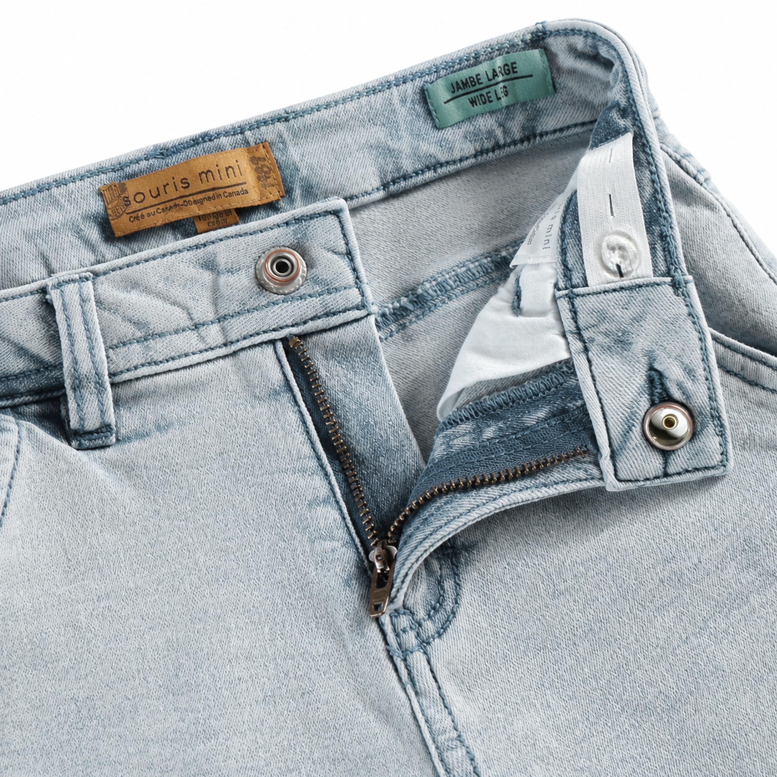 Pantalon bleu pâle en denim, enfant