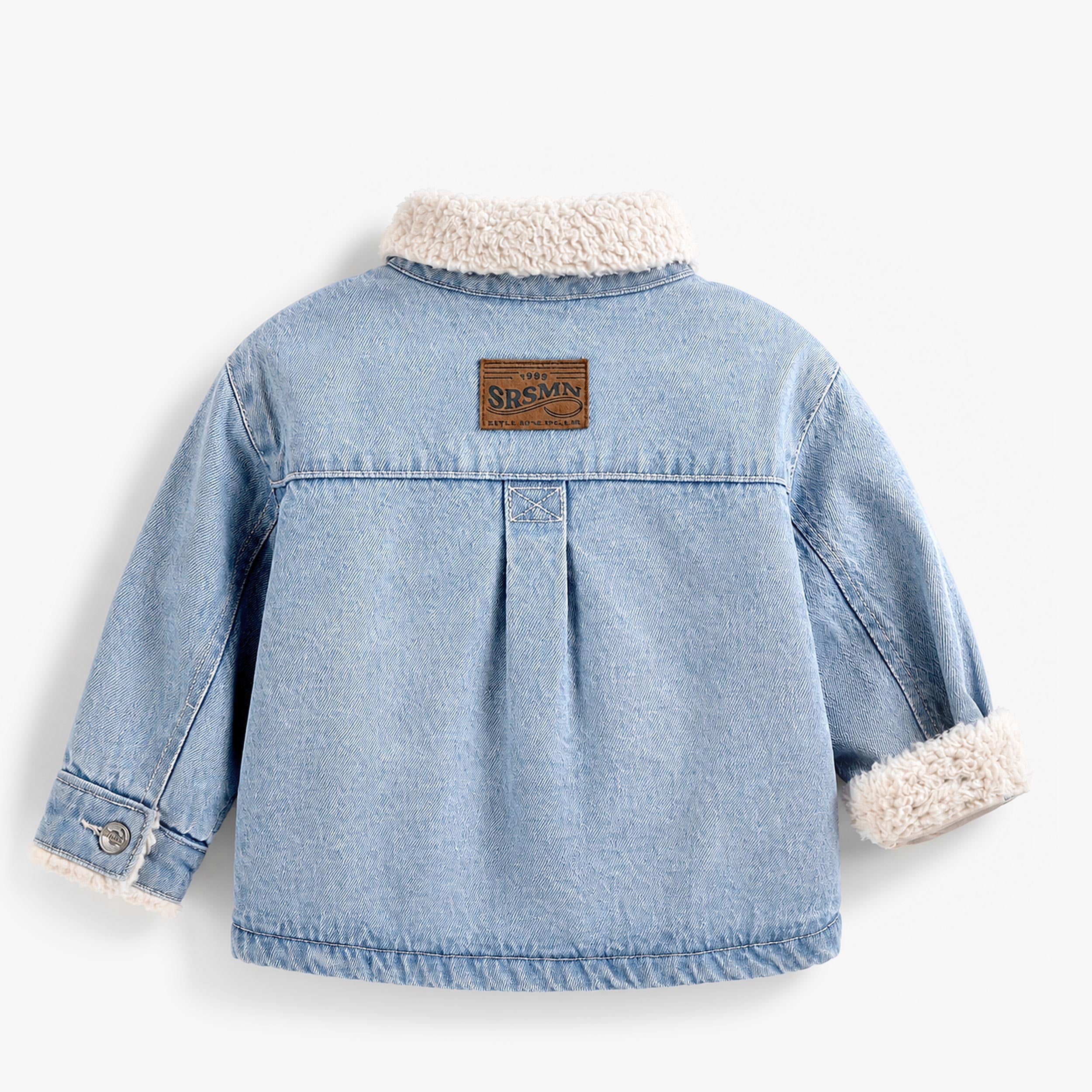 Blouson bleu en jean, bébé