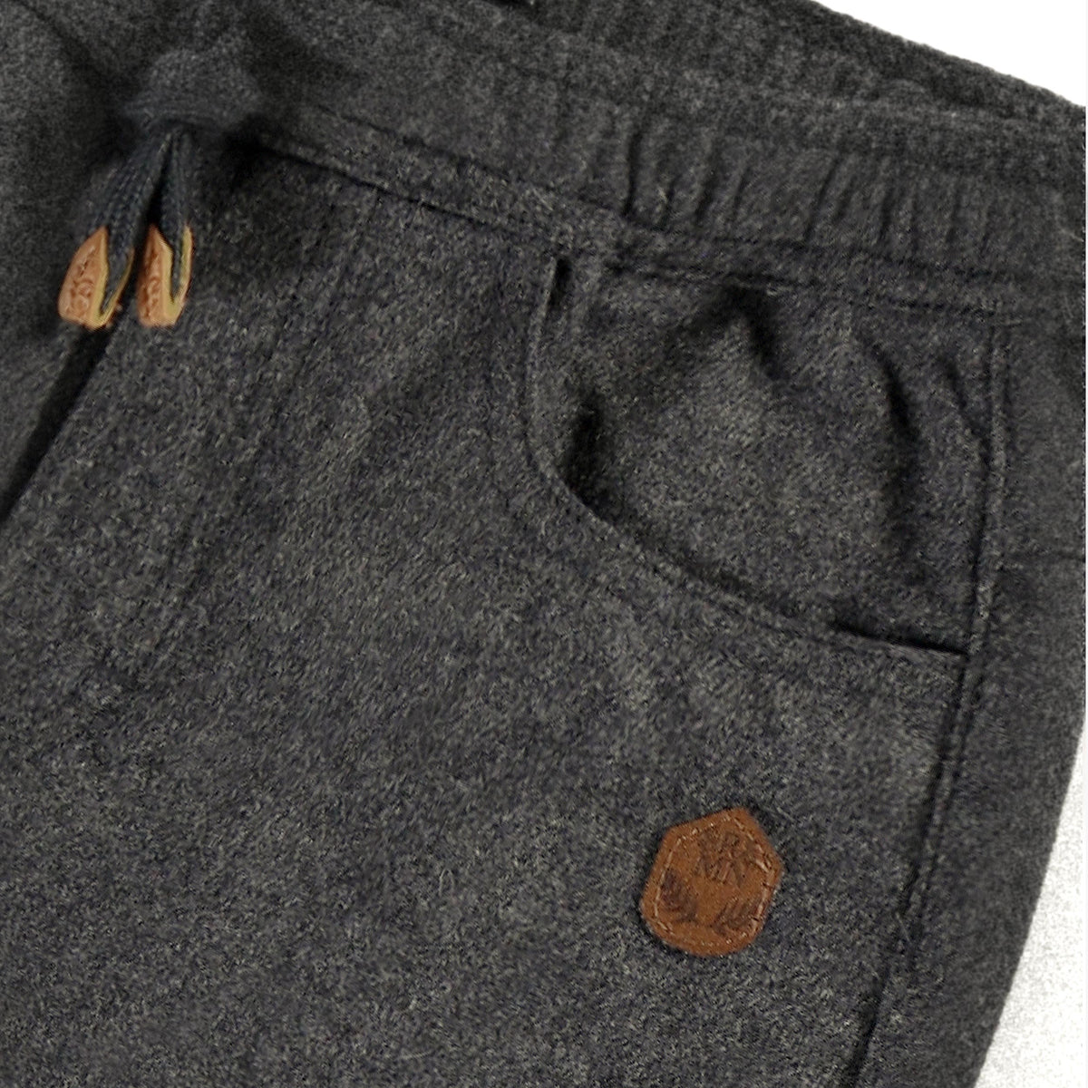Grey wool flannel pants, child