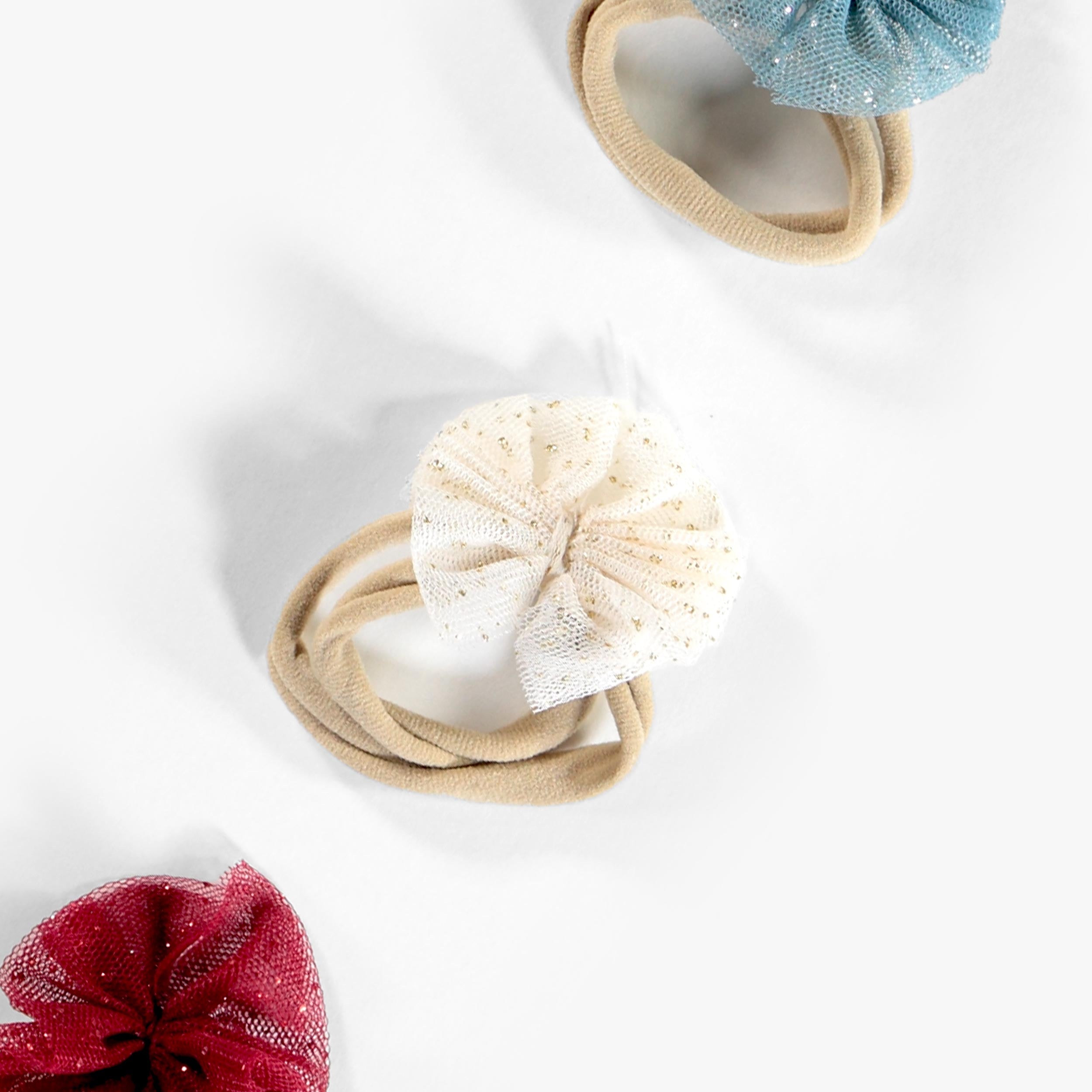 3-Pack Bow Hair Elastics
