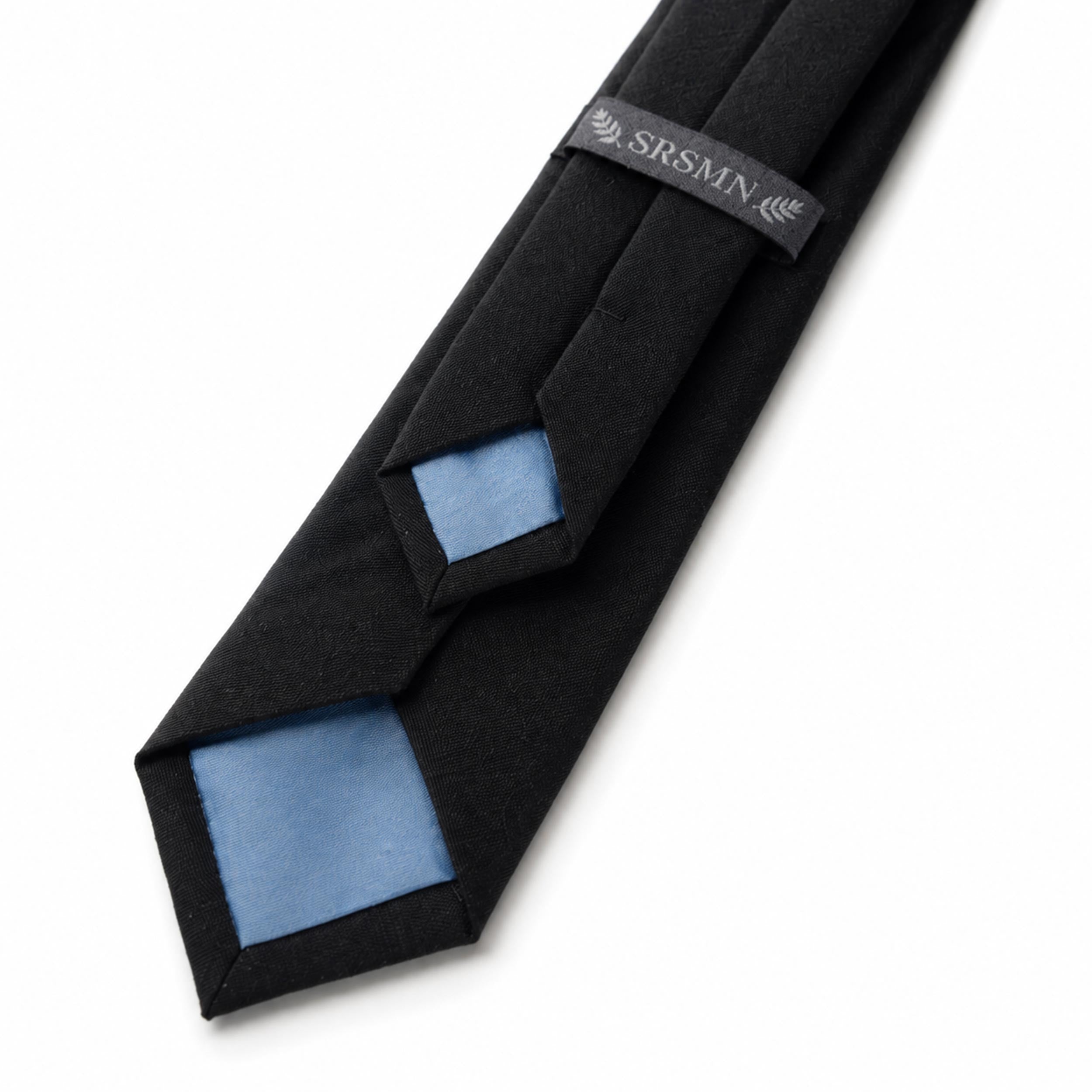 Cravate noire effet laine, enfant garçon