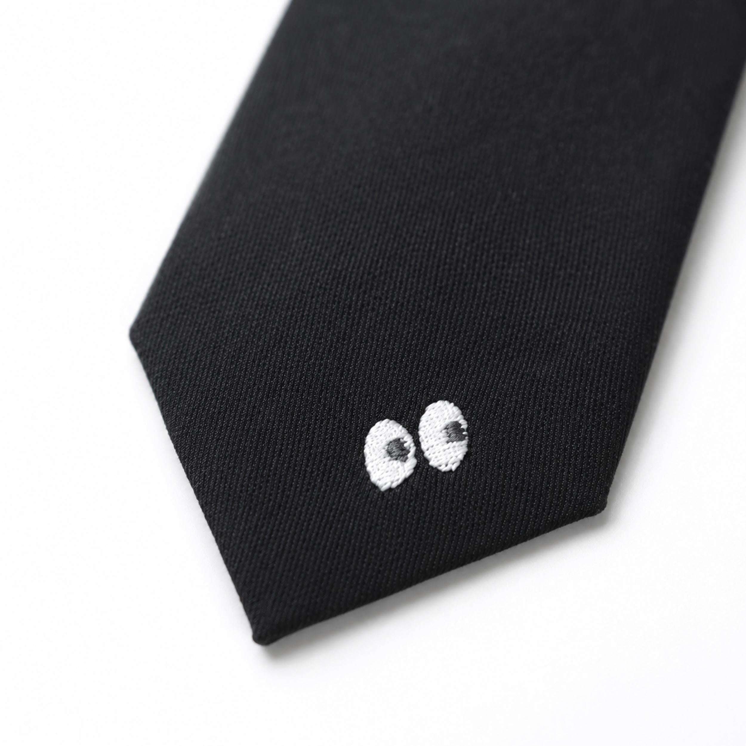 Black Wool-Effect Tie, child boy