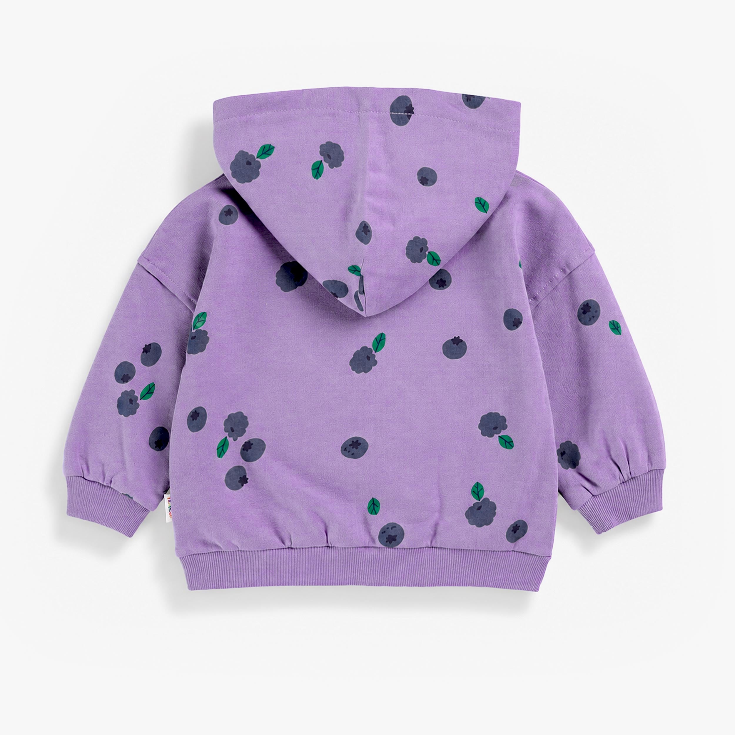 Chandail à capuchon mauve à imprimé, bébé