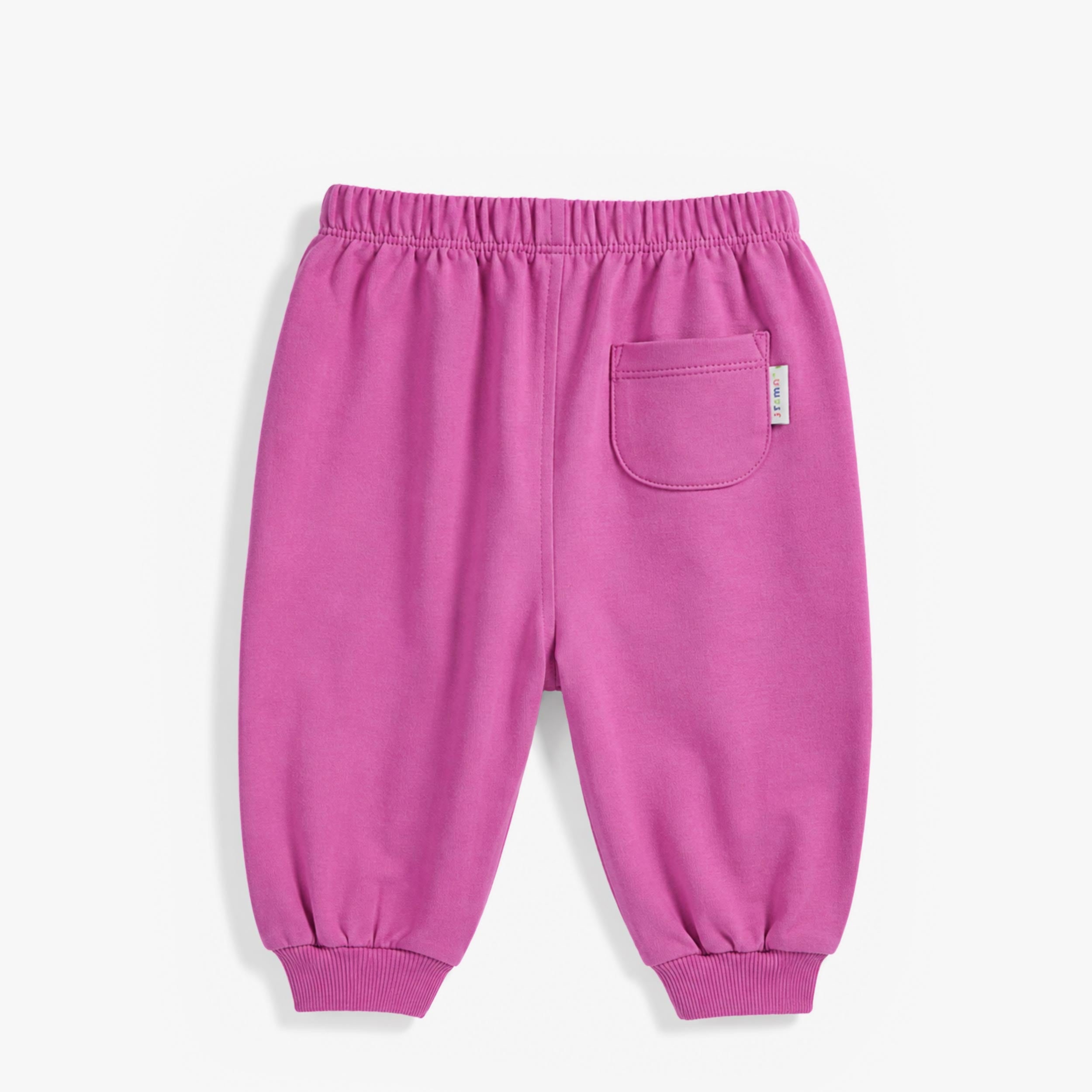 Purple french terry pants, baby
