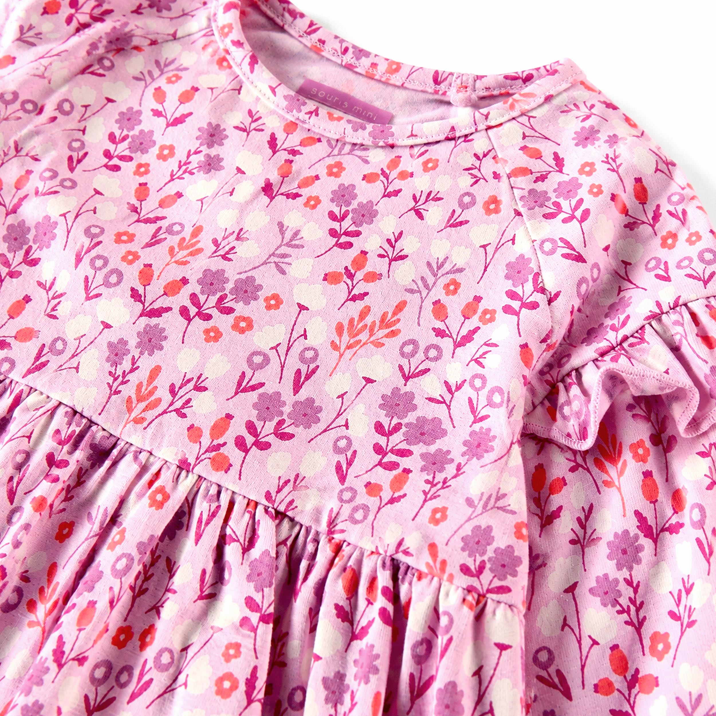 Robe rose à imprimé floral, bébé